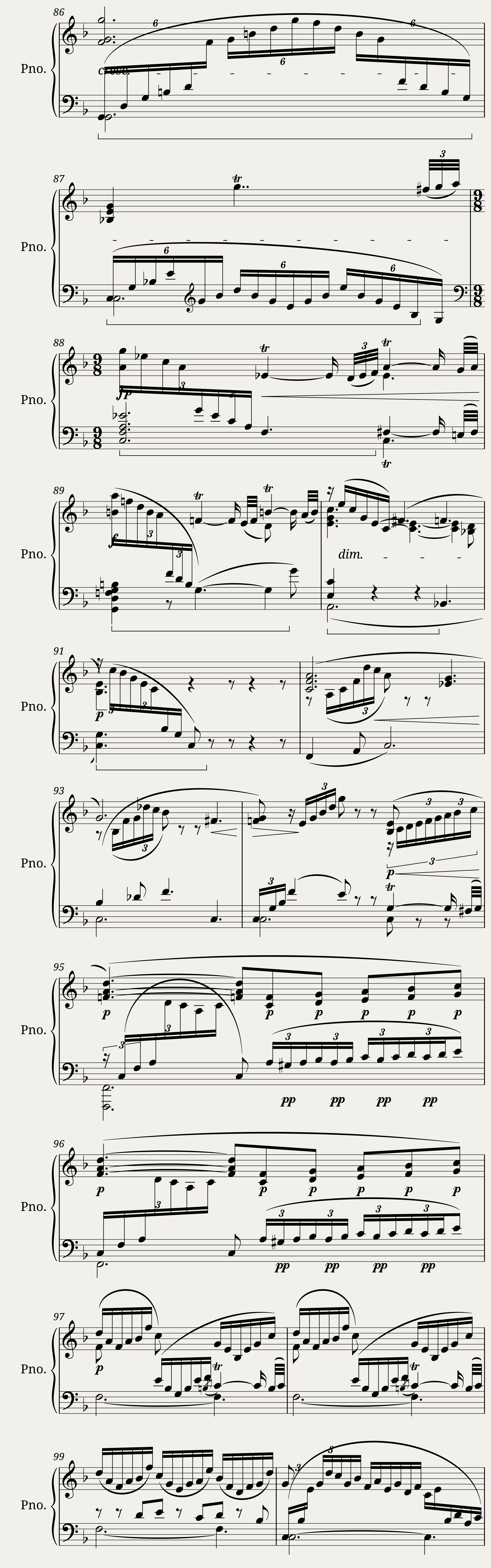 Richard Wagner - GoÌtterdaÌmmerung Act 3 Prelude (Piano Score) — 6/7