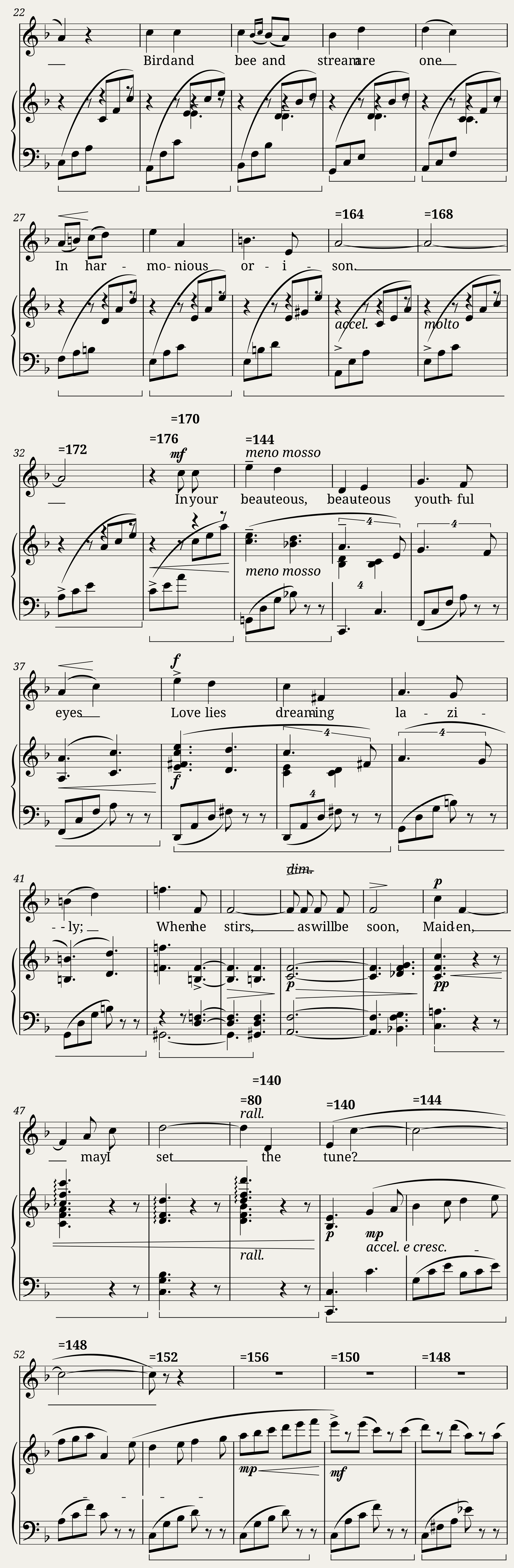 German Edward - 3 Spring Songs No.1 - All the World Awakes Today — 2/5