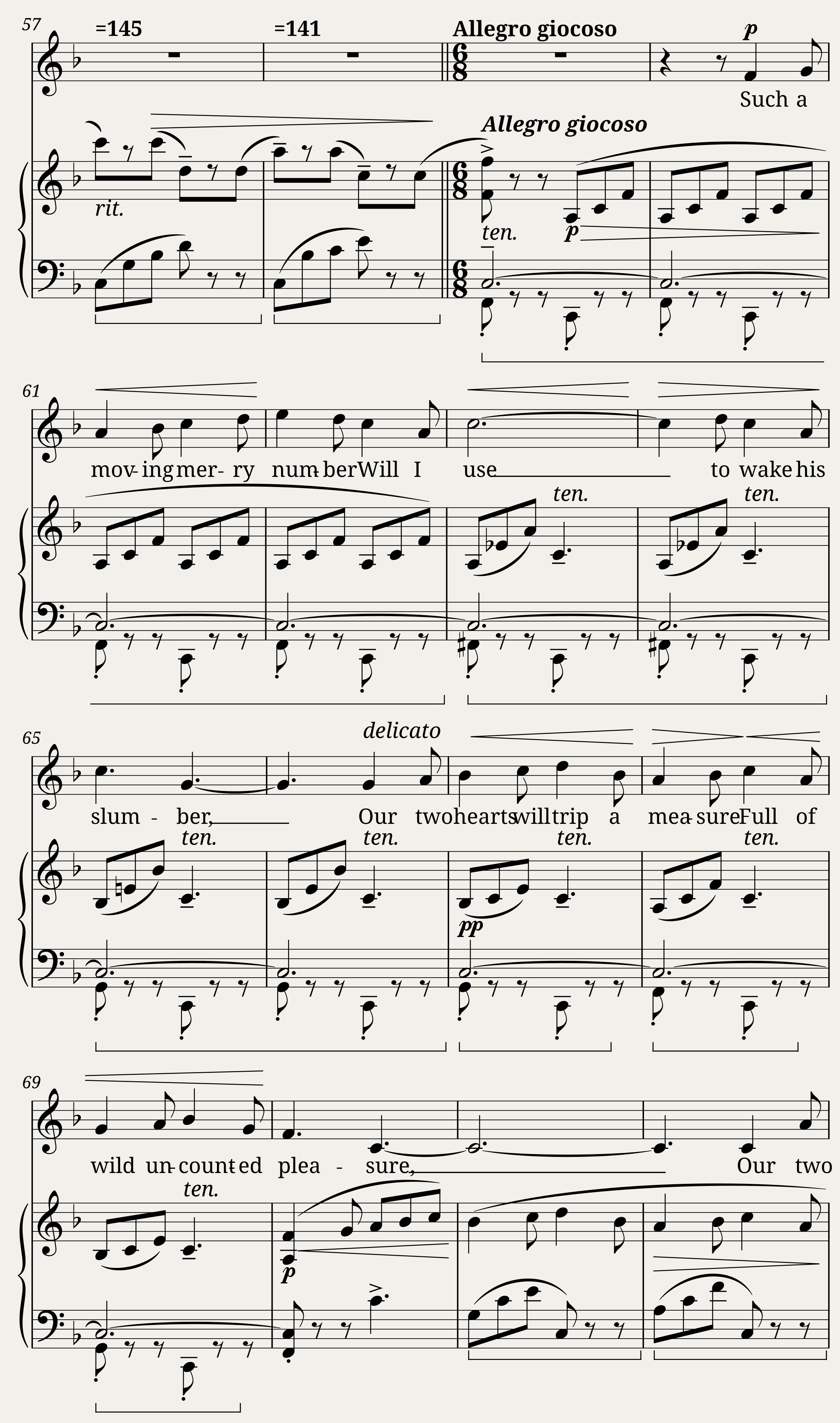 German Edward - 3 Spring Songs No.1 - All the World Awakes Today — 3/5