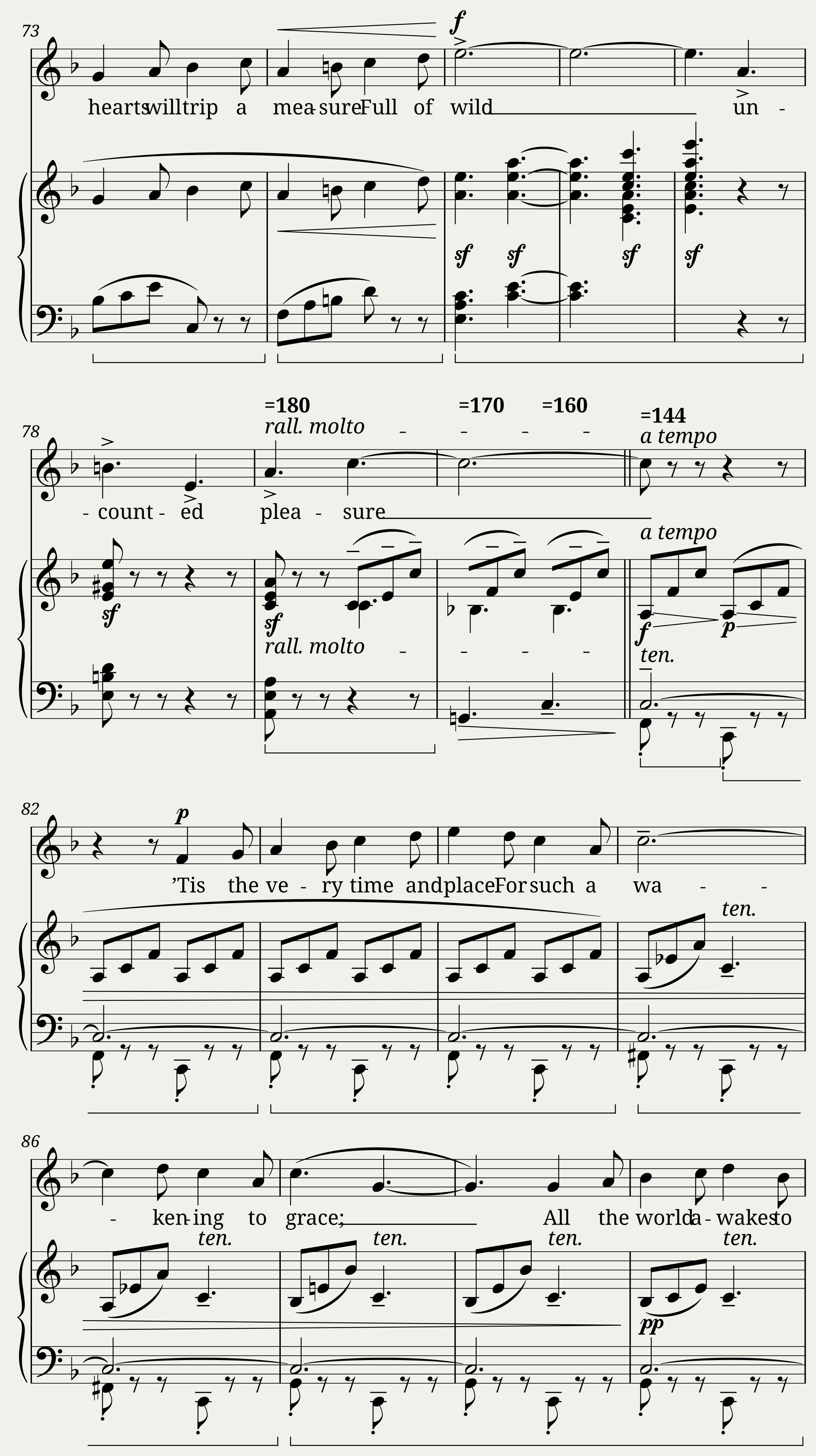 German Edward - 3 Spring Songs No.1 - All the World Awakes Today — 4/5