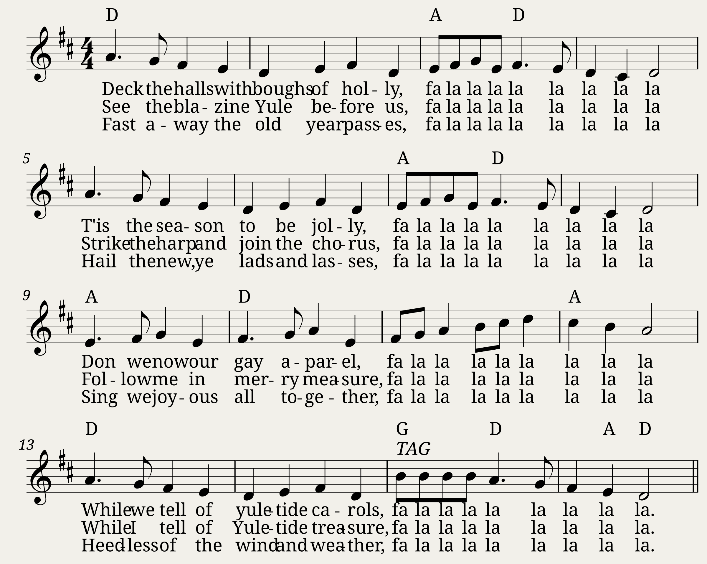 Traditional music - Deck The Halls