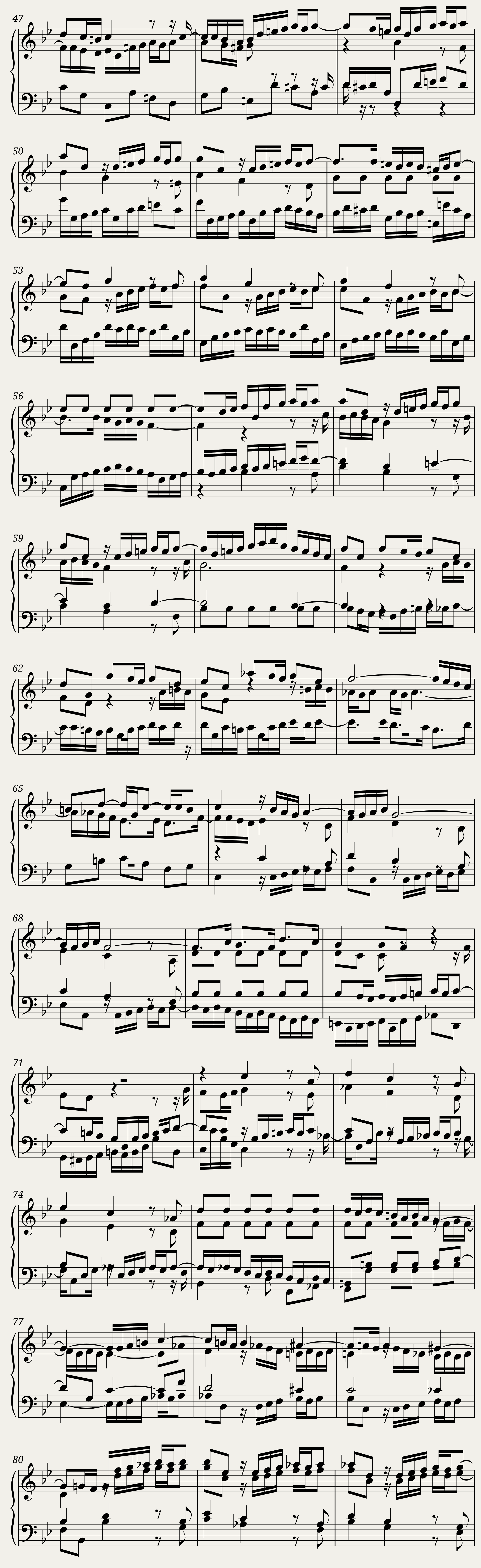 BWV 885: The Well-tempered Clavier Book II - XVI (A = 415 Hz) — 4/5