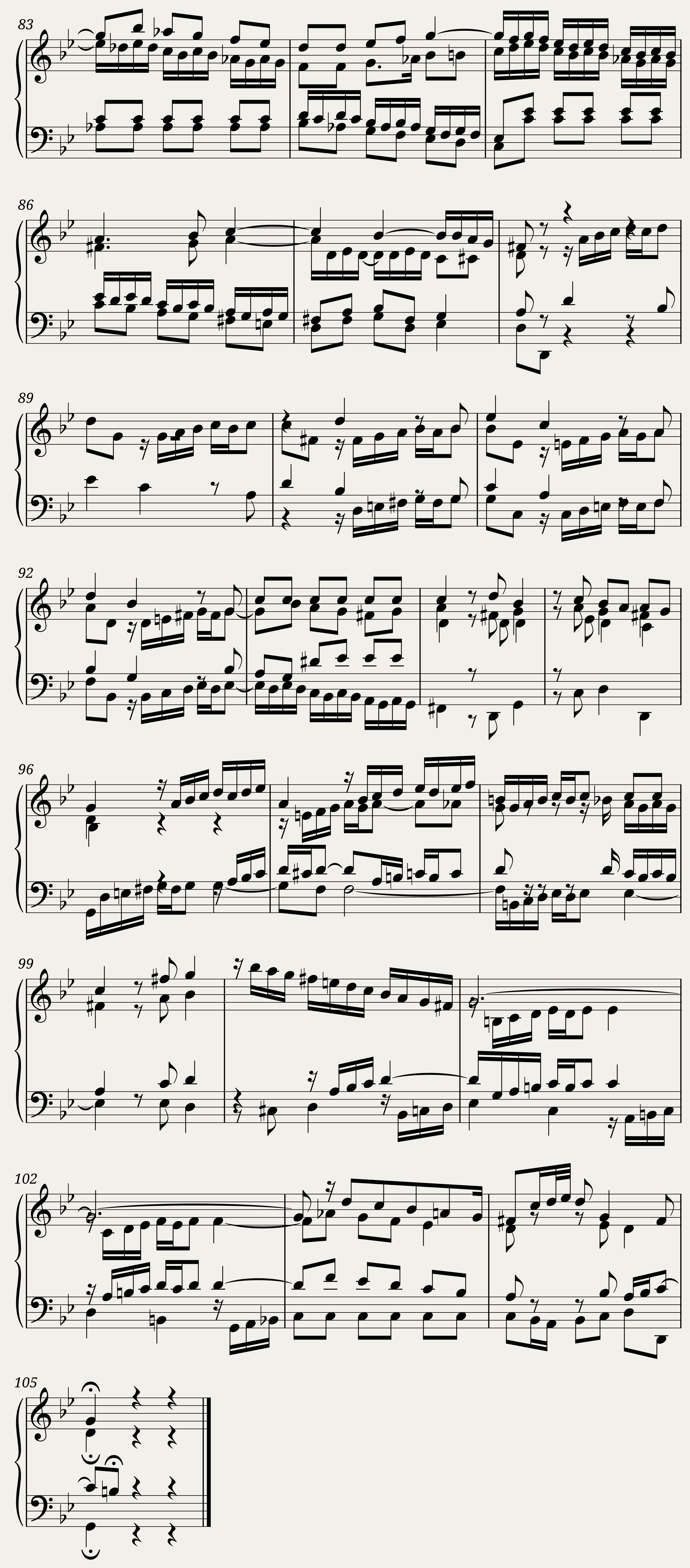 BWV 885: The Well-tempered Clavier Book II - XVI (A = 415 Hz) — 5/5