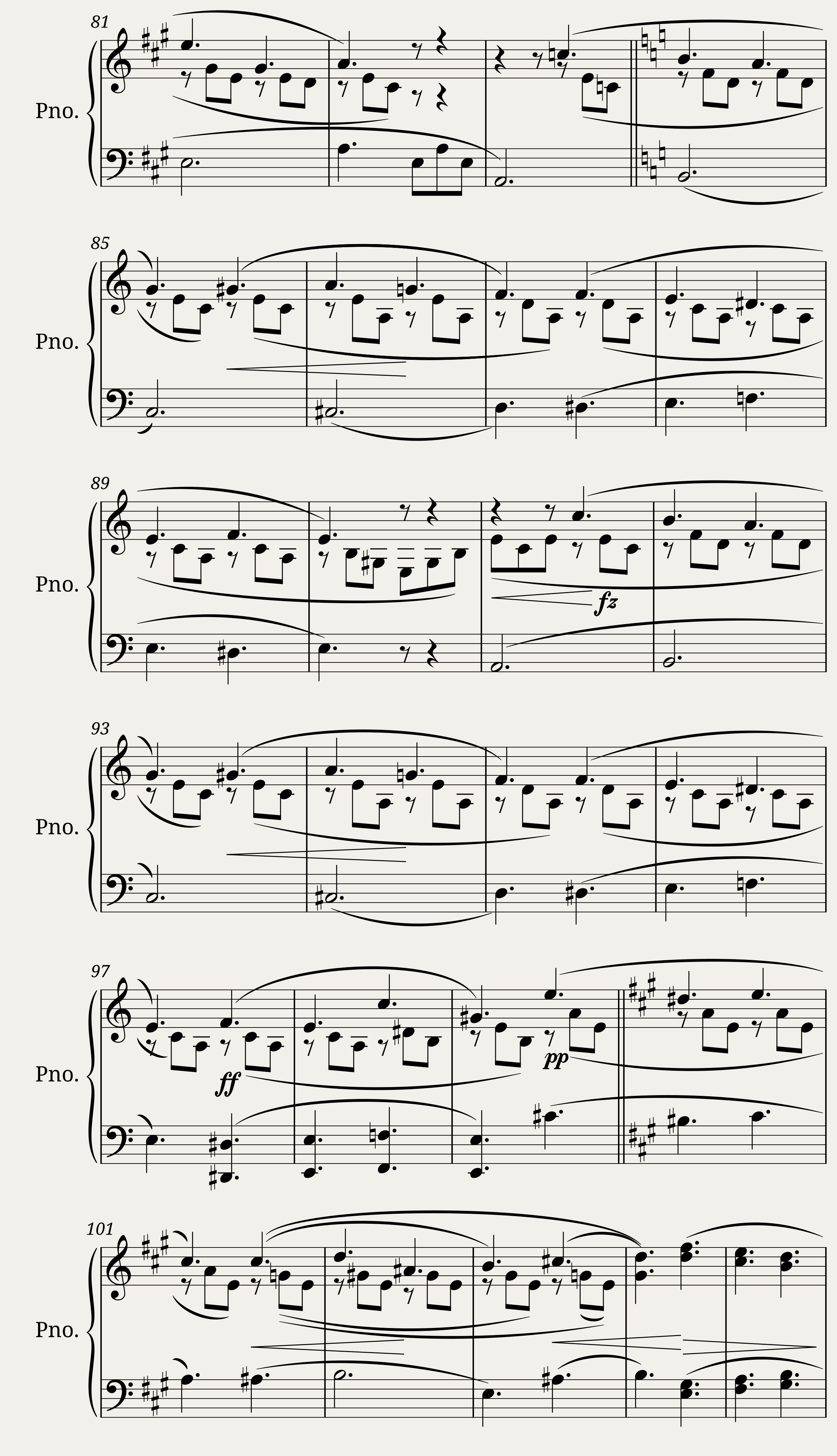 Tarantella in A minor — 3/7