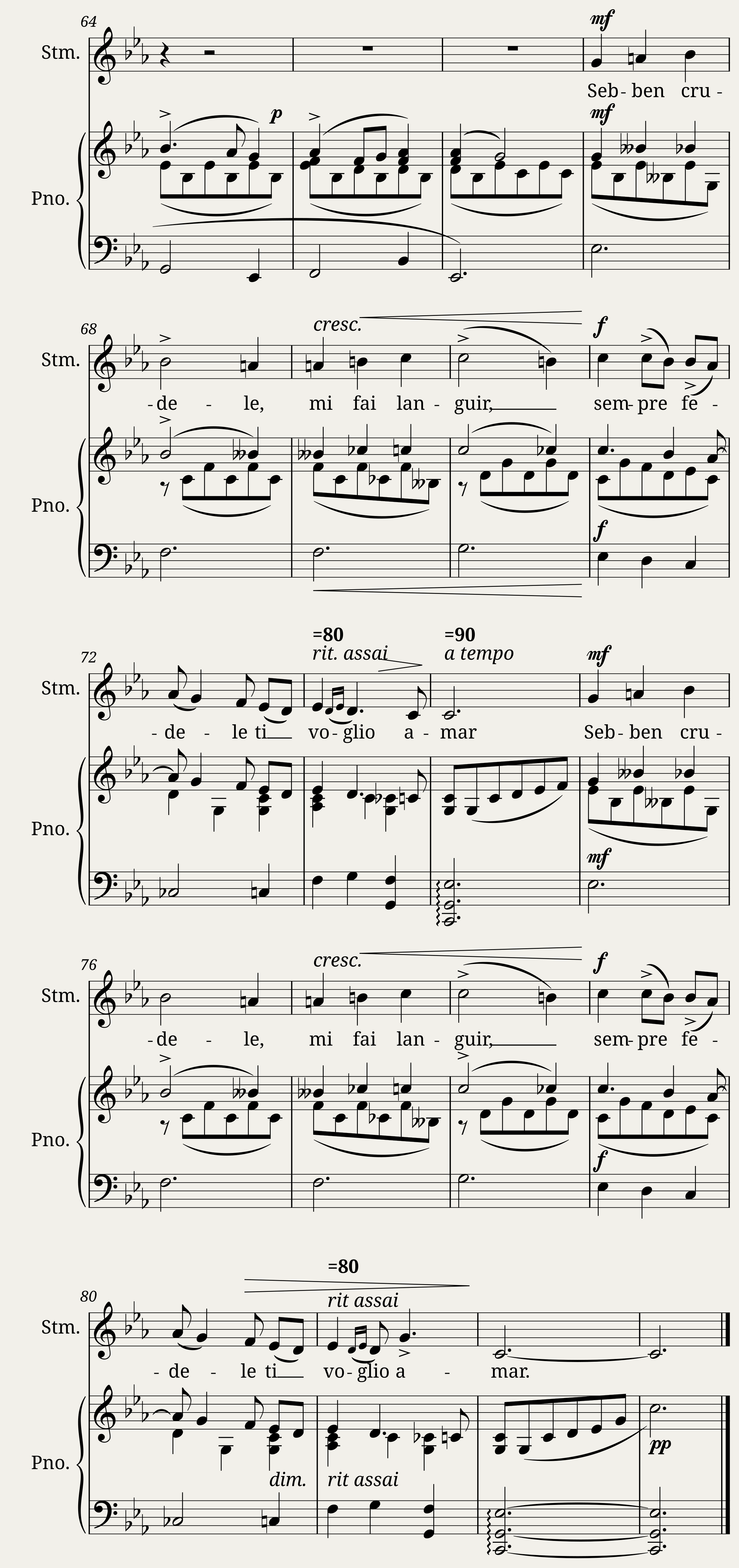 Sebben crudele (Caldara) — 4/4