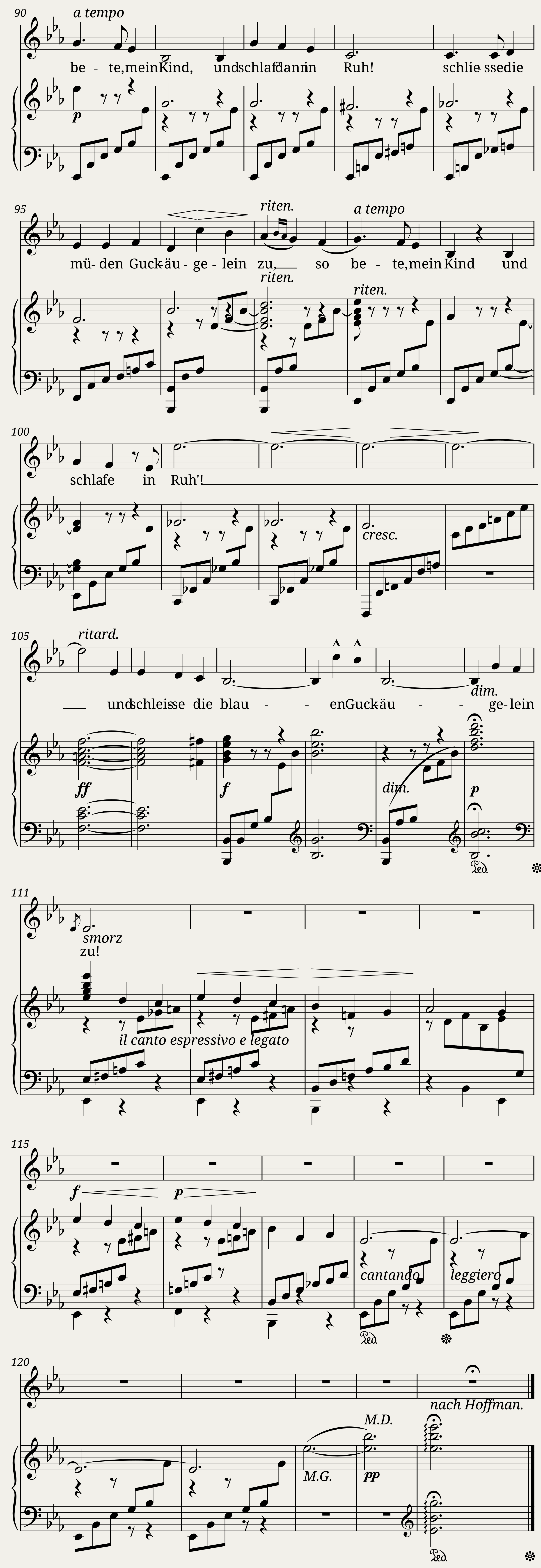 Wiegenlied — 4/4