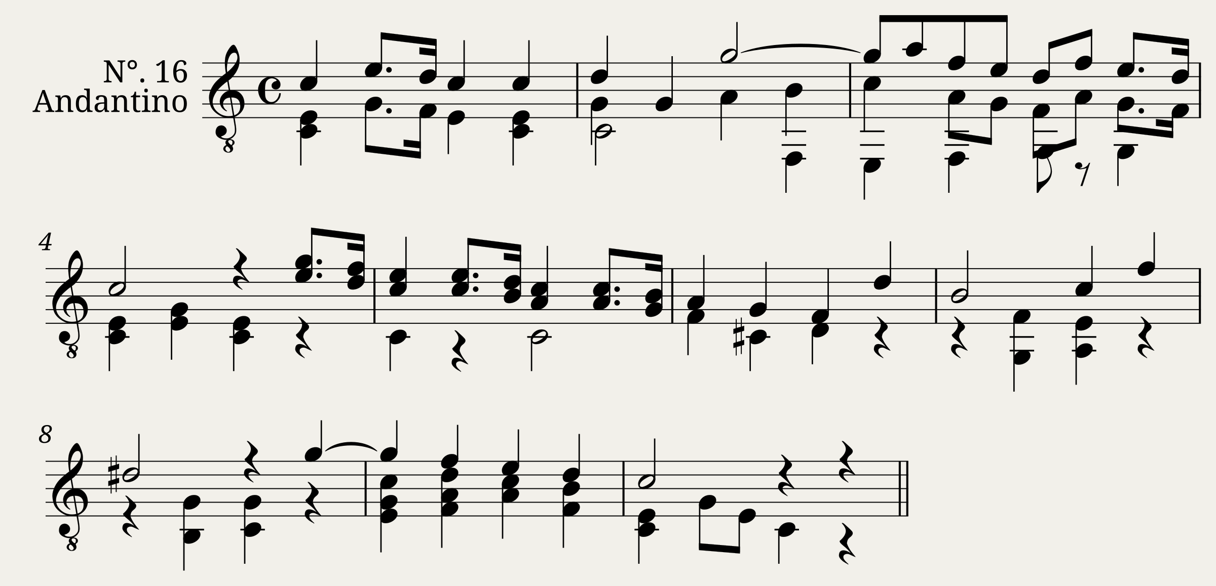 Nº. 16. Cherubini's Air.
