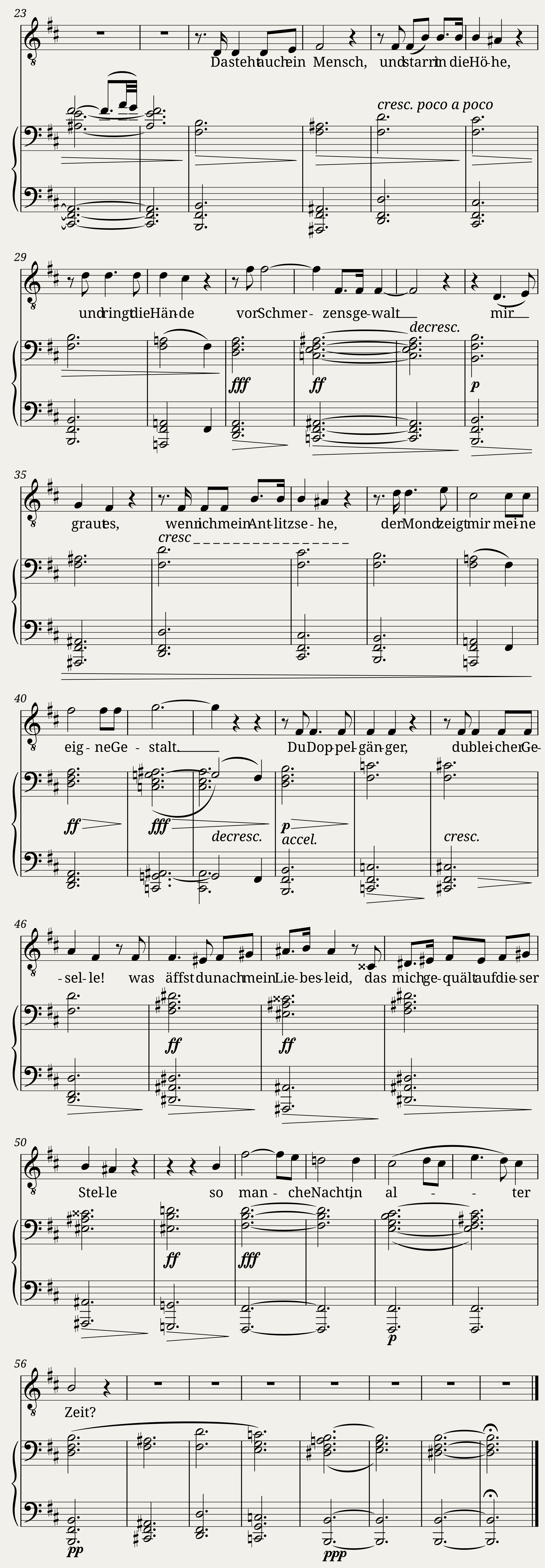 Der Doppelgänger (Schwanengesang No. 13 D. 957) - Franz Schubert — 2/2