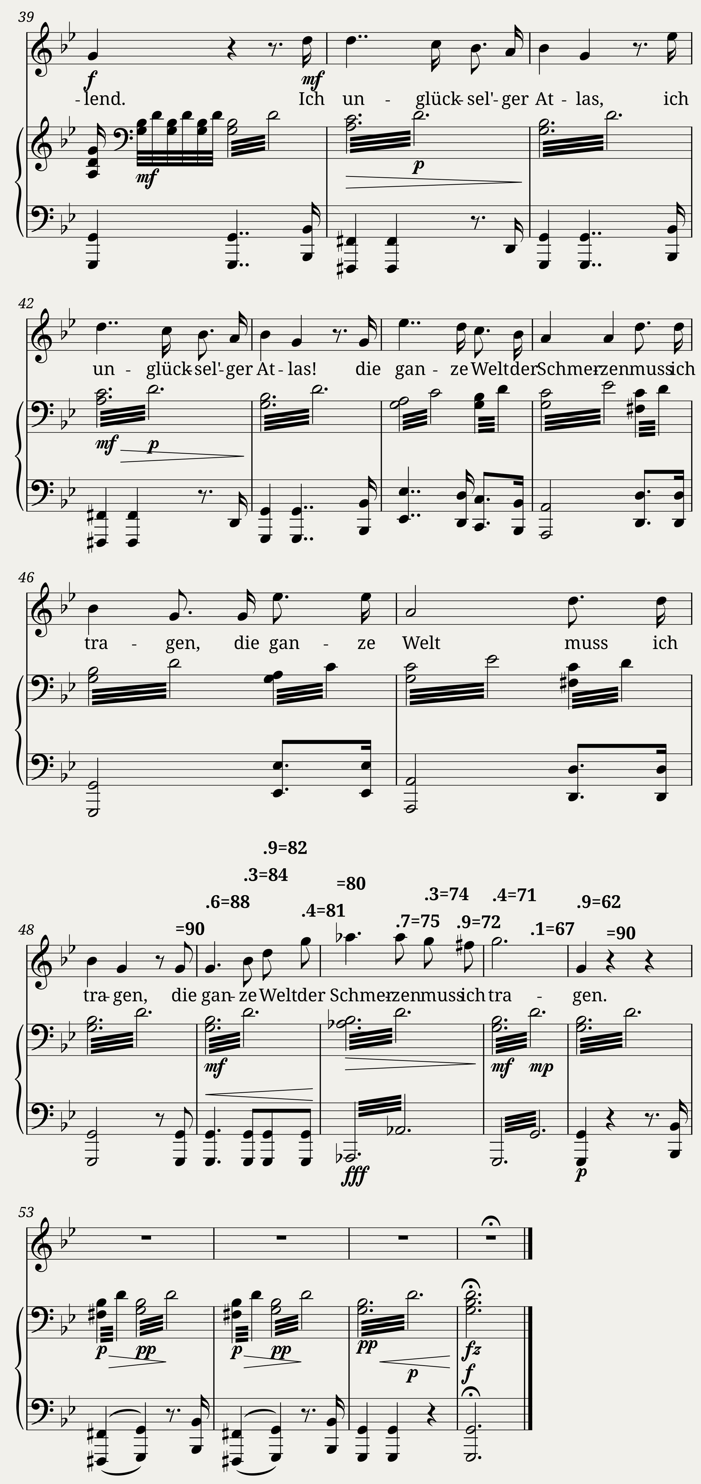 Schubert Franz - Schwanengesang (D.957) No.8 - Der Atlas — 4/4