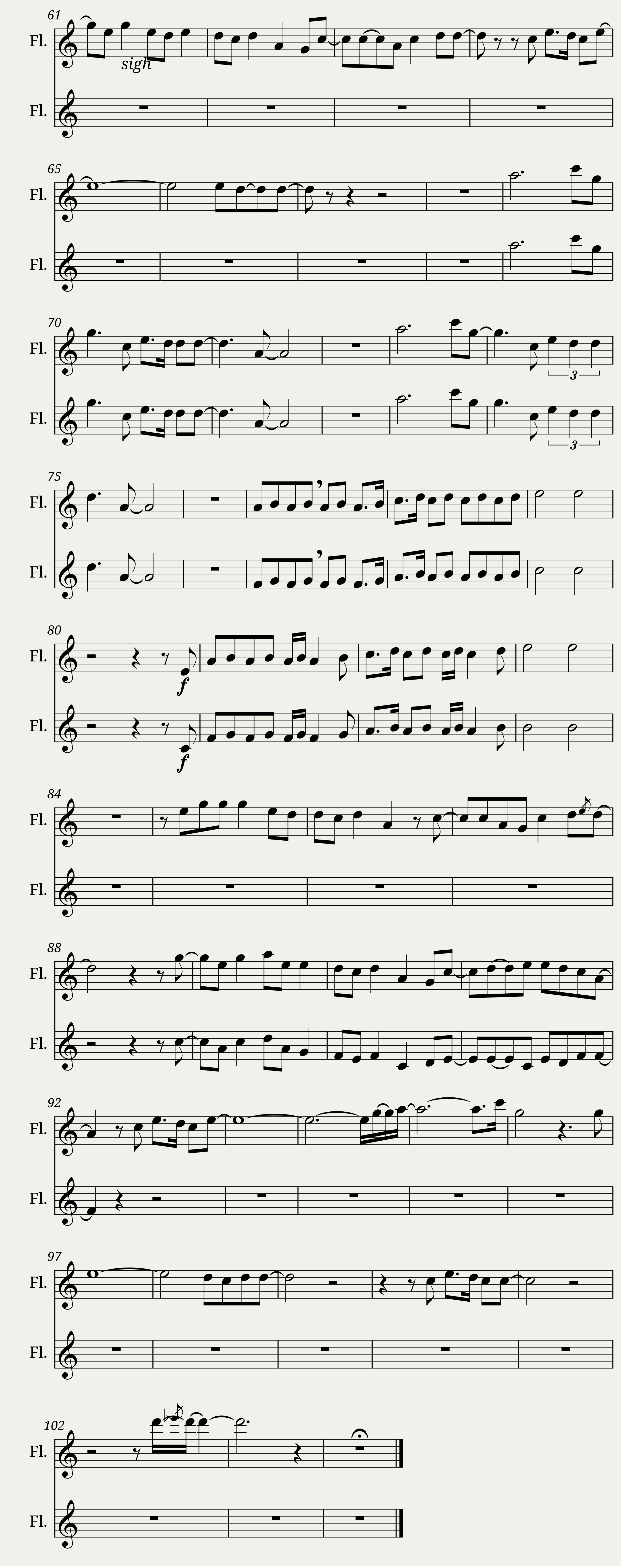Stay by Rihanna ft Mikky Ekko - Flute — 3/3