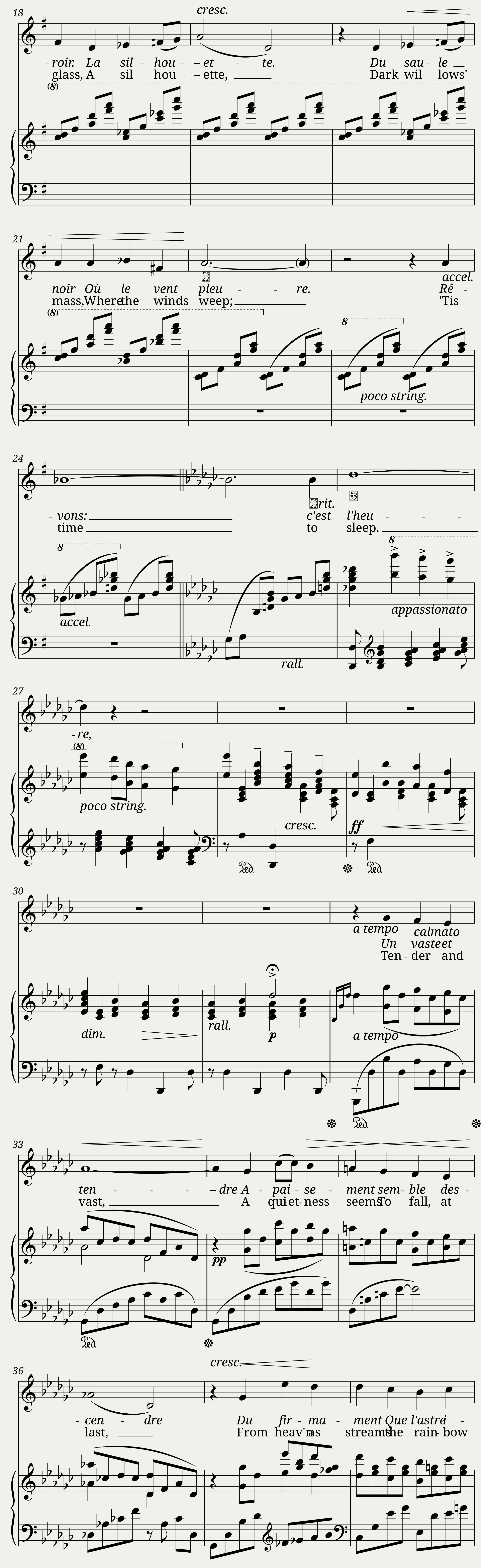L’heure exquise — 2/3