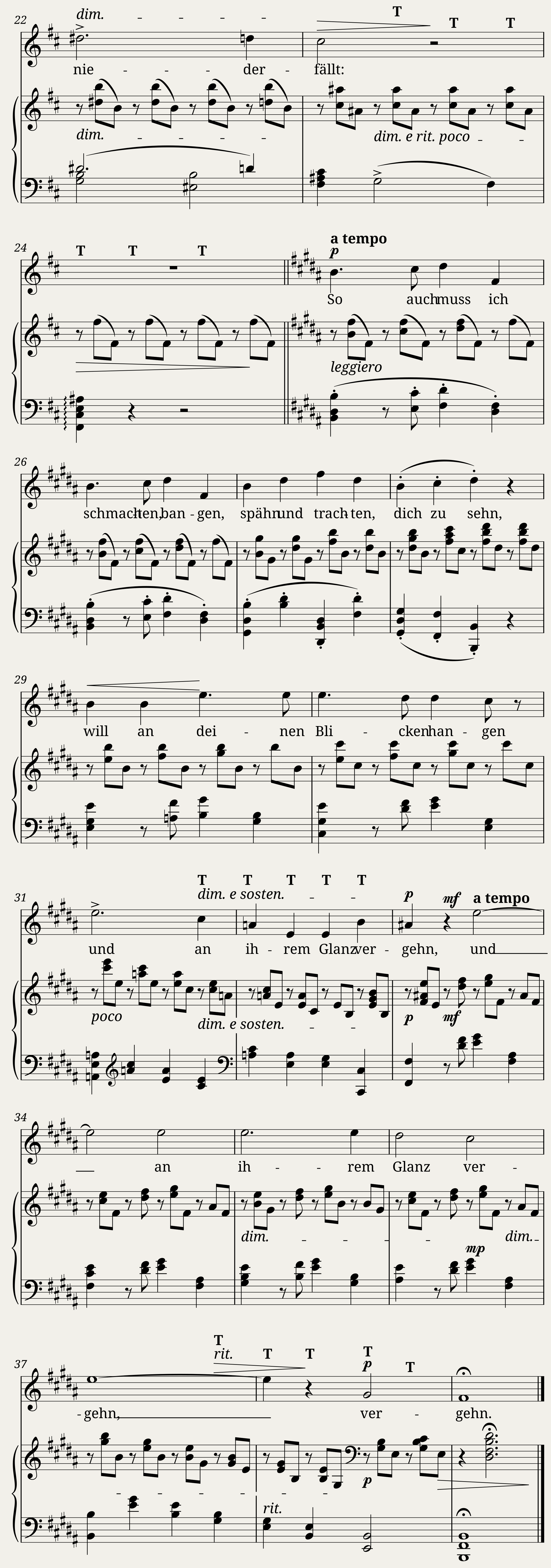 Brahms Johannes - 6 Songs Op.6 No.5 - Wie die Wolke nach der Sonne — 2/2