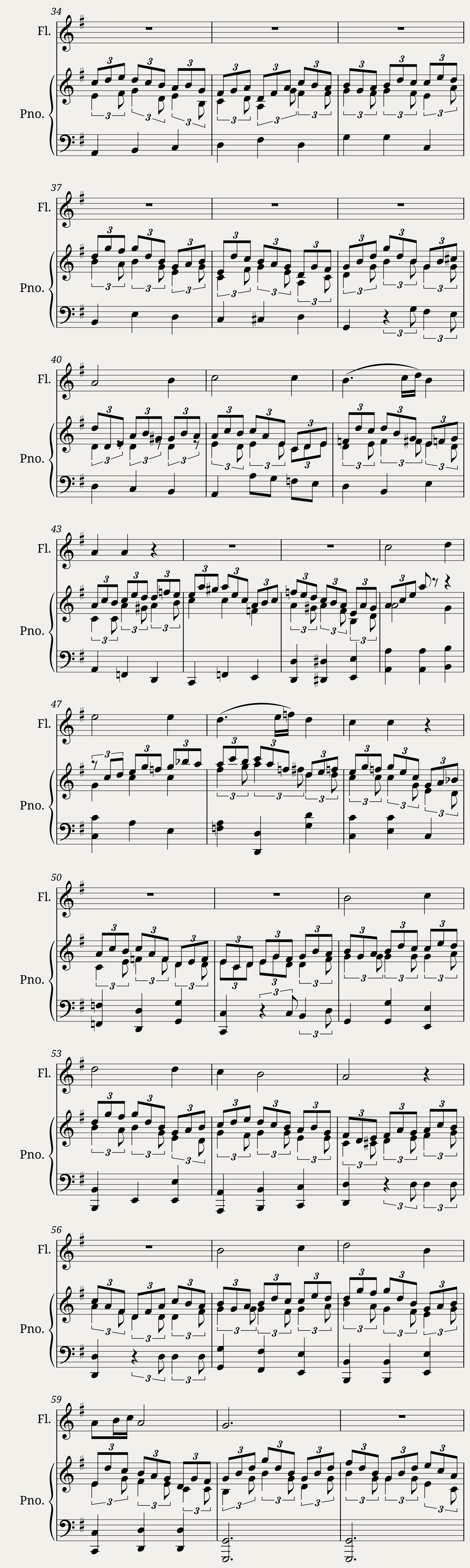 Jesus Alegria dos Homens - Piano Flauta Transversa — 2/3