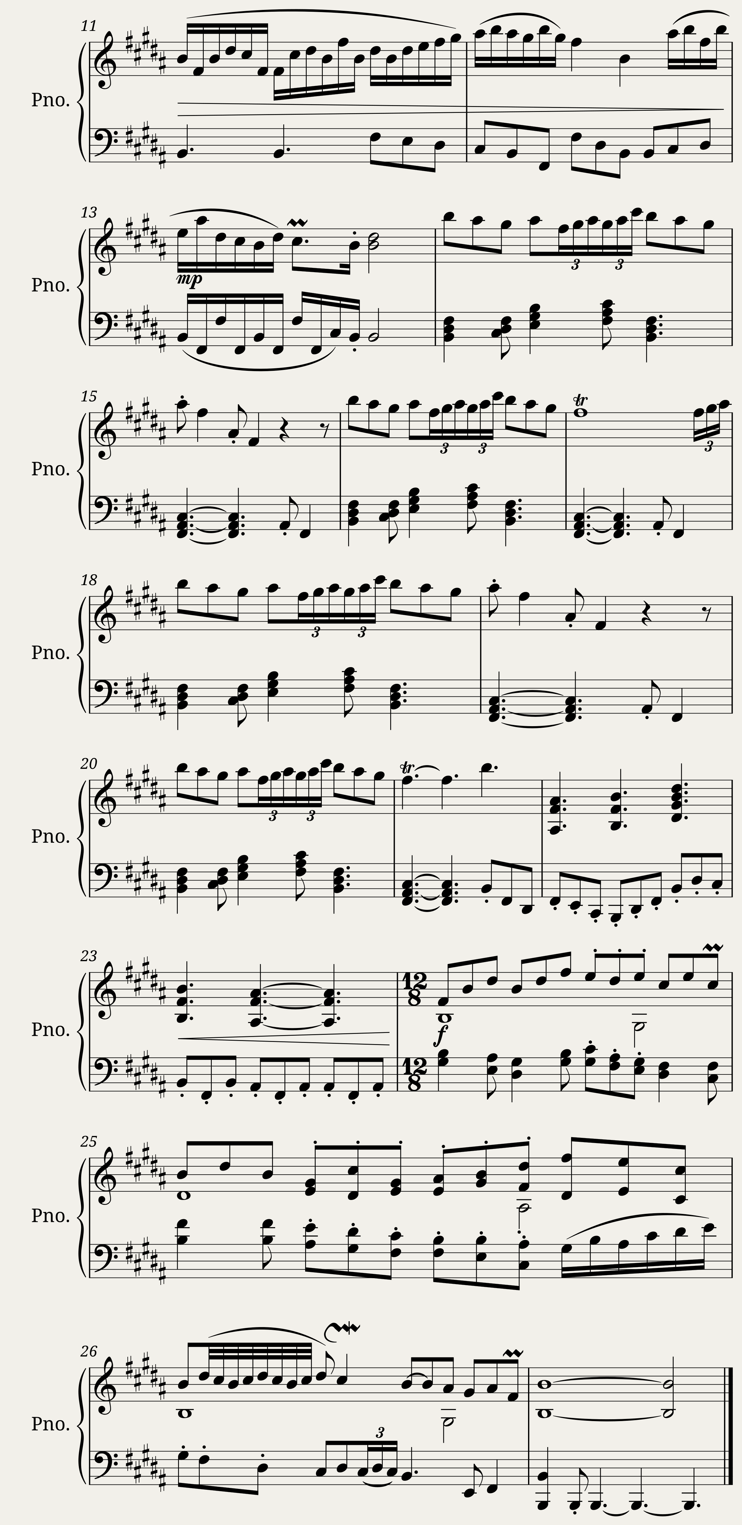 Minuetto in Si M — 2/2