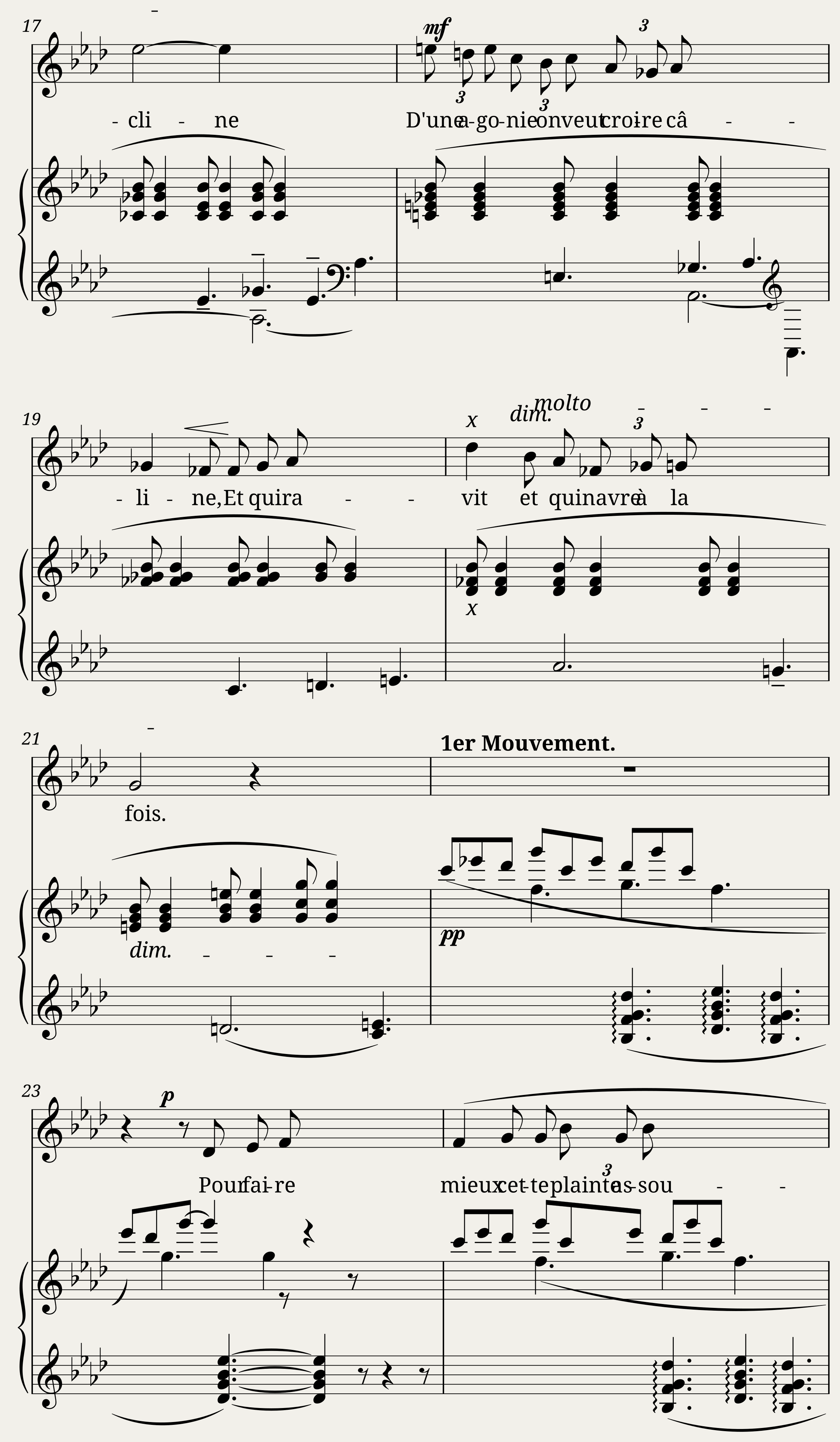 Le son du cor s'afflige vers les bois Claude Debussy — 2/4