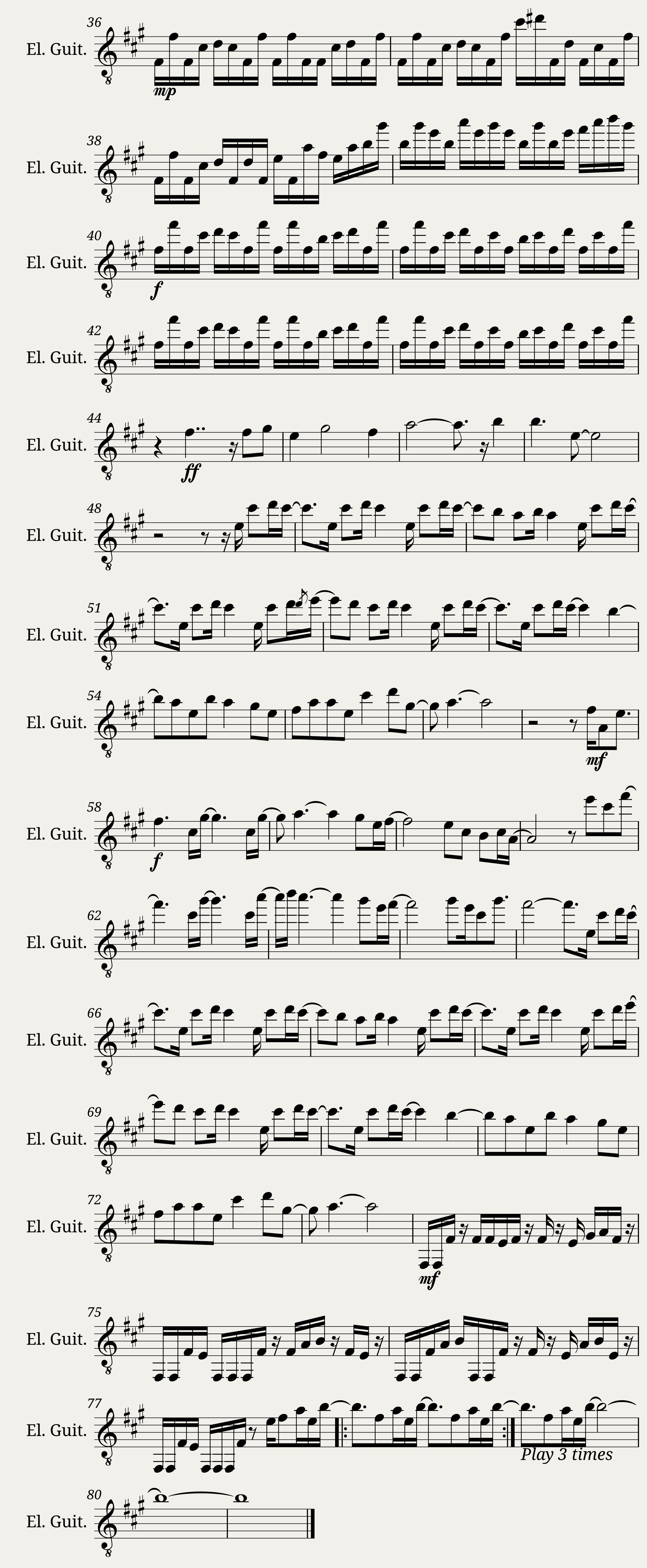Theme X Guitar/Violin — 2/2