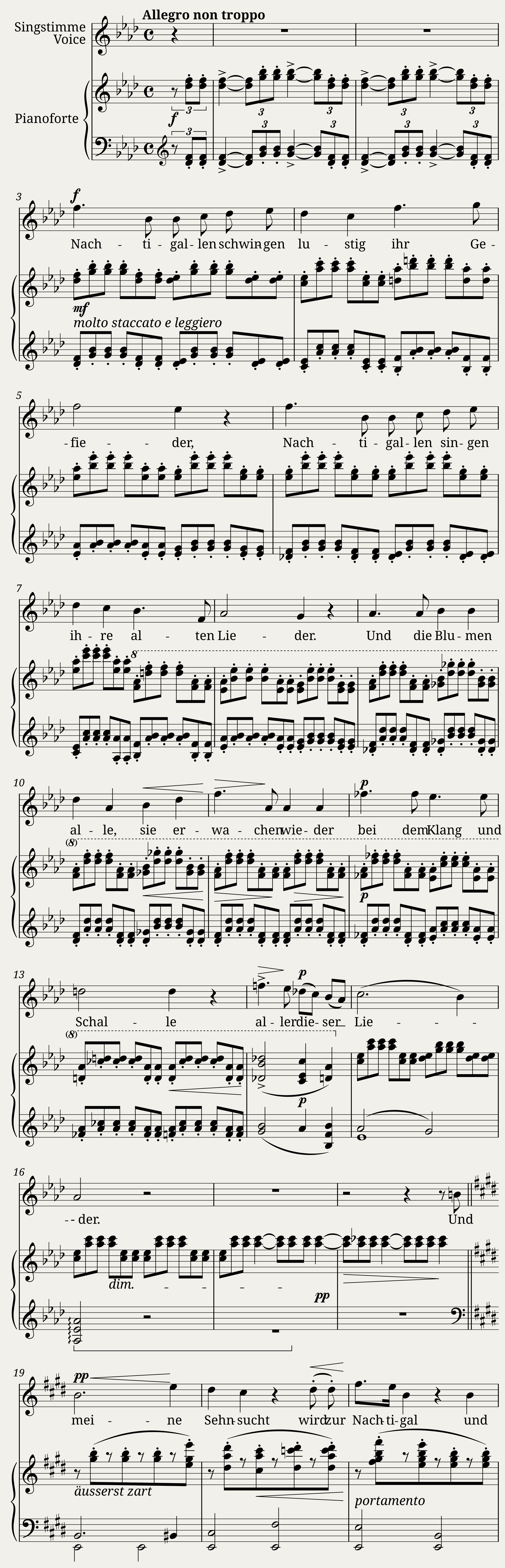 Brahms Johannes - 6 Songs Op.6 No.6 - Nachtigallen schwingen — 1/3