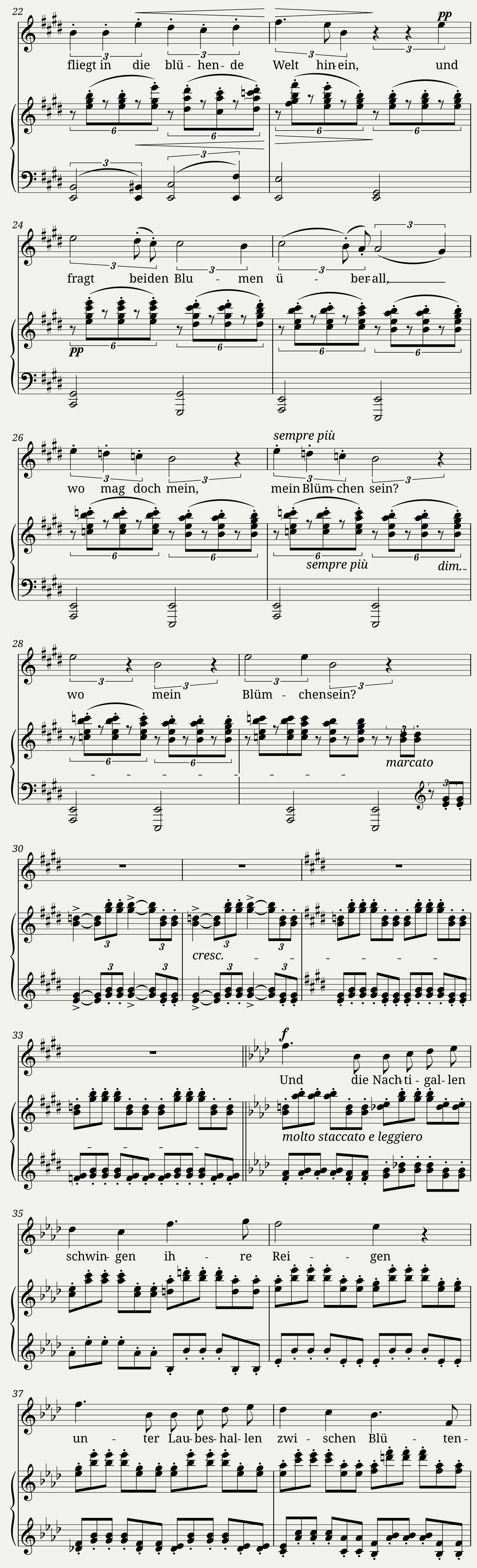 Brahms Johannes - 6 Songs Op.6 No.6 - Nachtigallen schwingen — 2/3