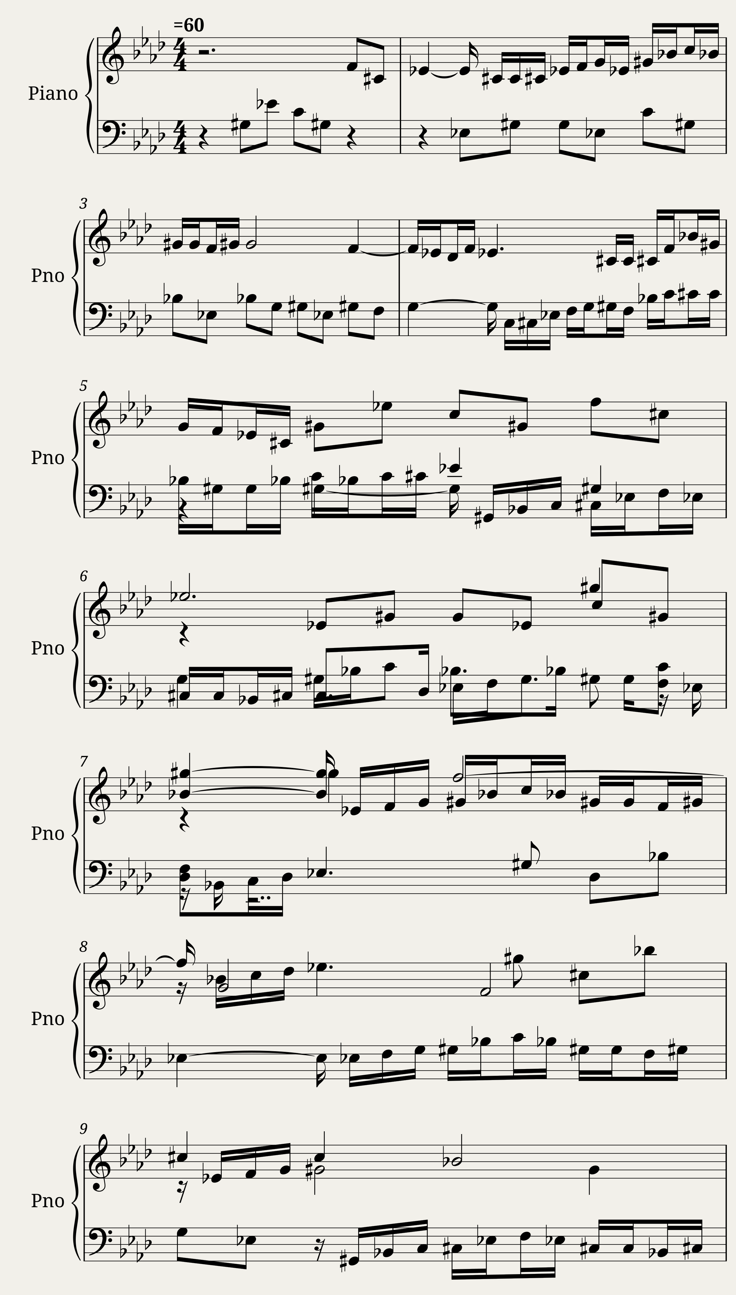 Das Wohltemperierte Clavier I, Fuga XVII — 1/4