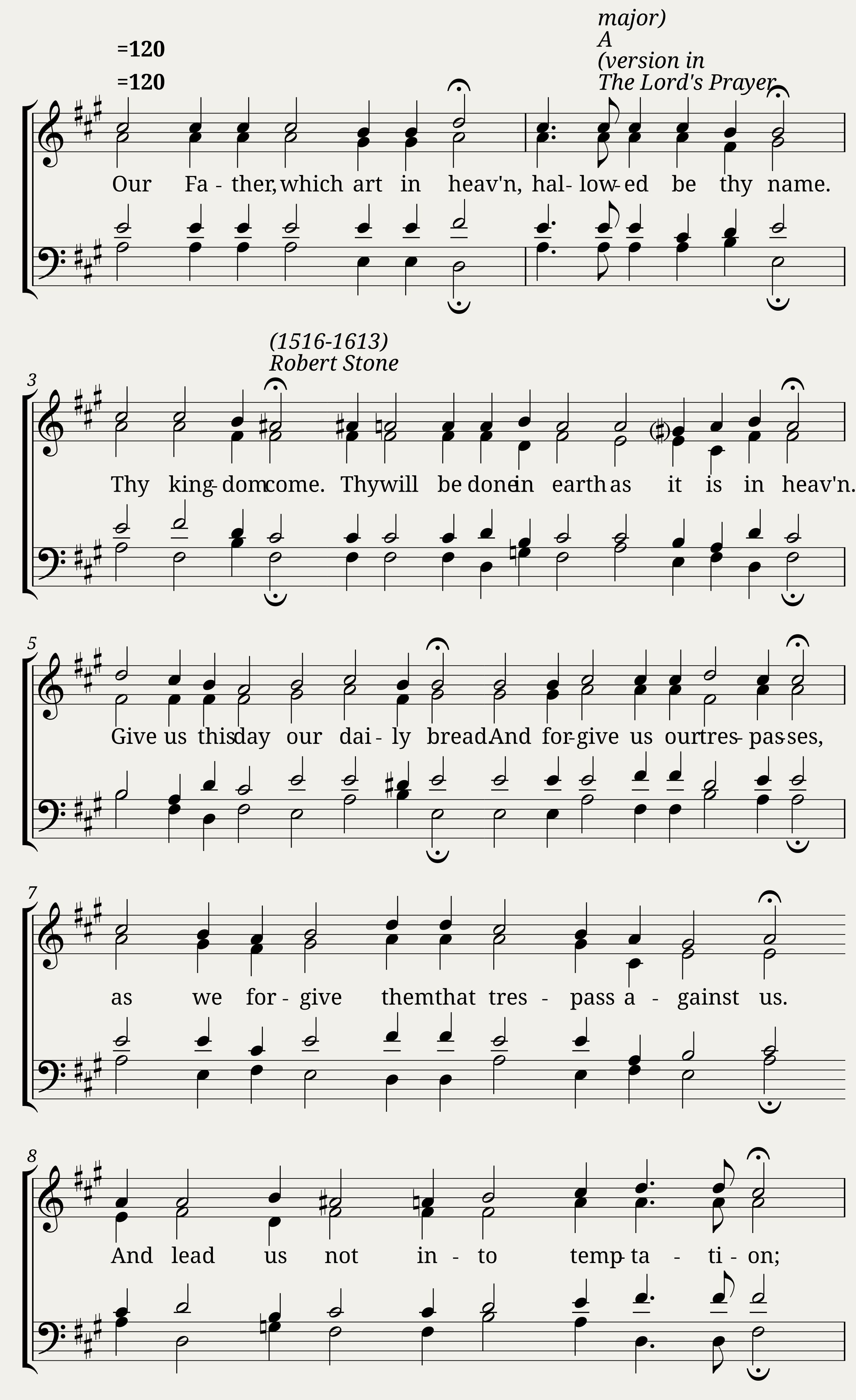 The Lord's Prayer - Robert Stone — 1/2