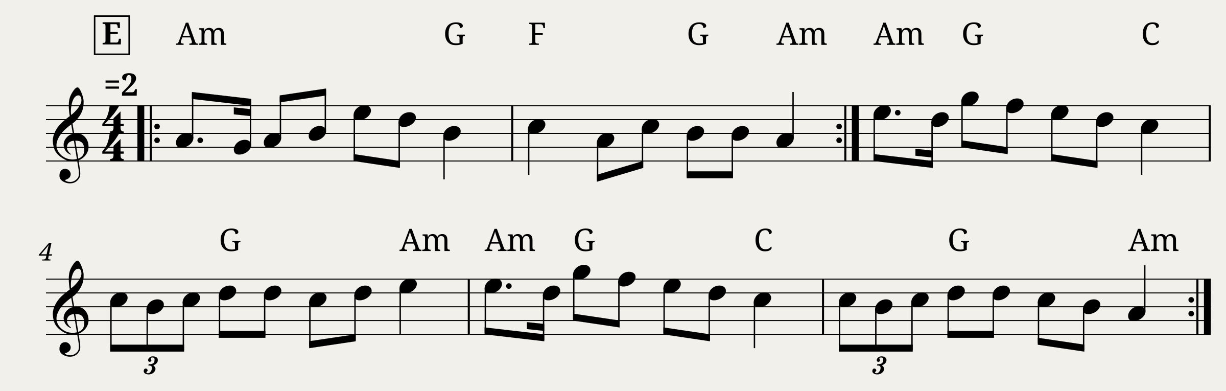 Traditional music - Ton double plin