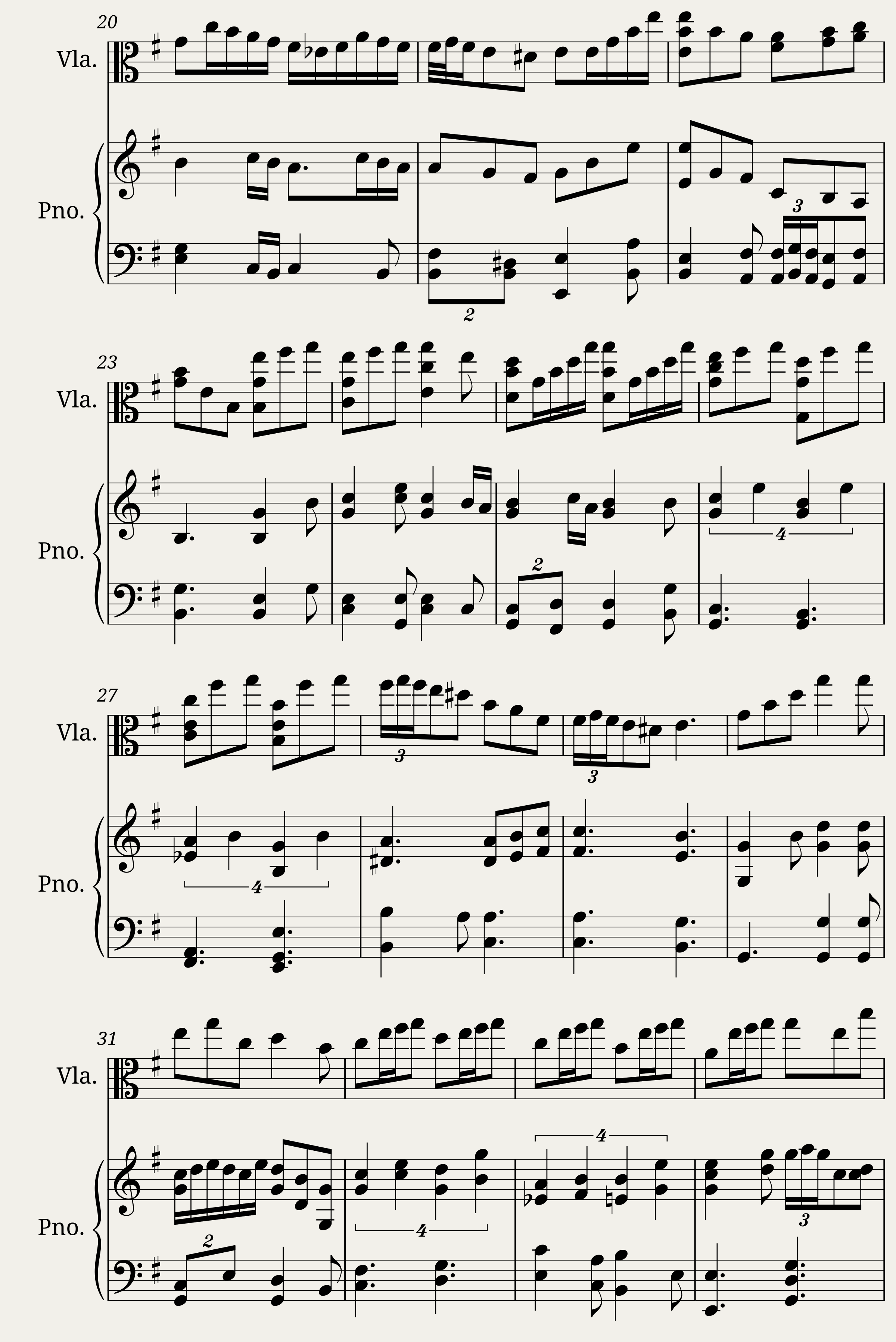 Sonata no. 2 for Sola Viola and Piano — 2/3