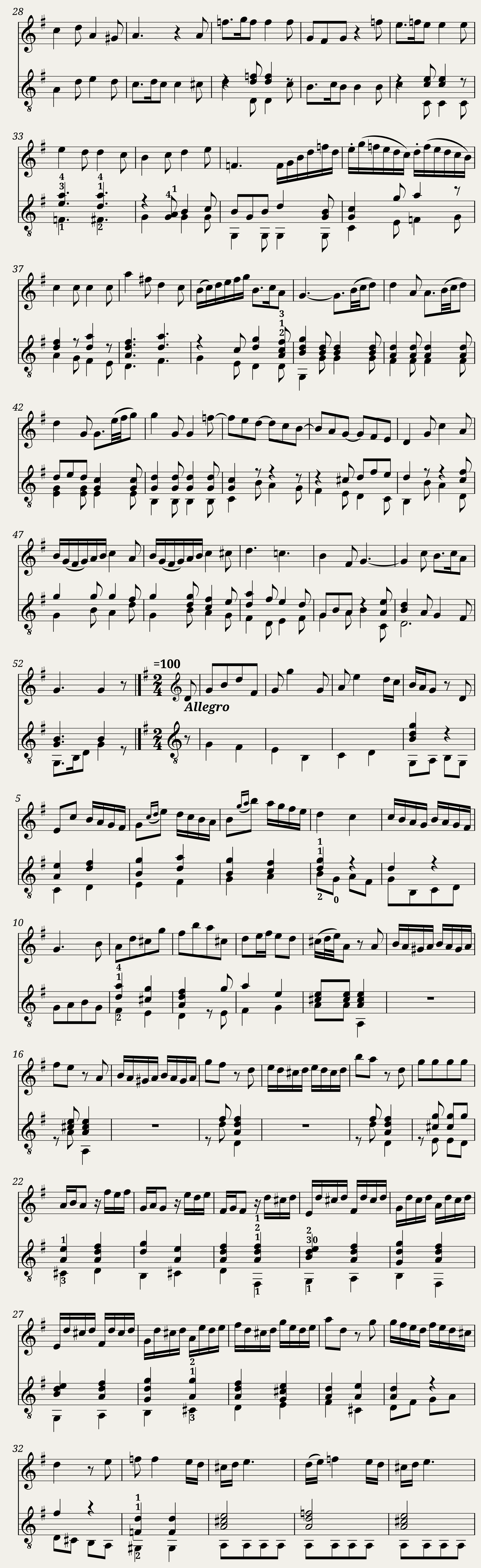 Sonata for Clarinet and Piano in A major — 2/2
