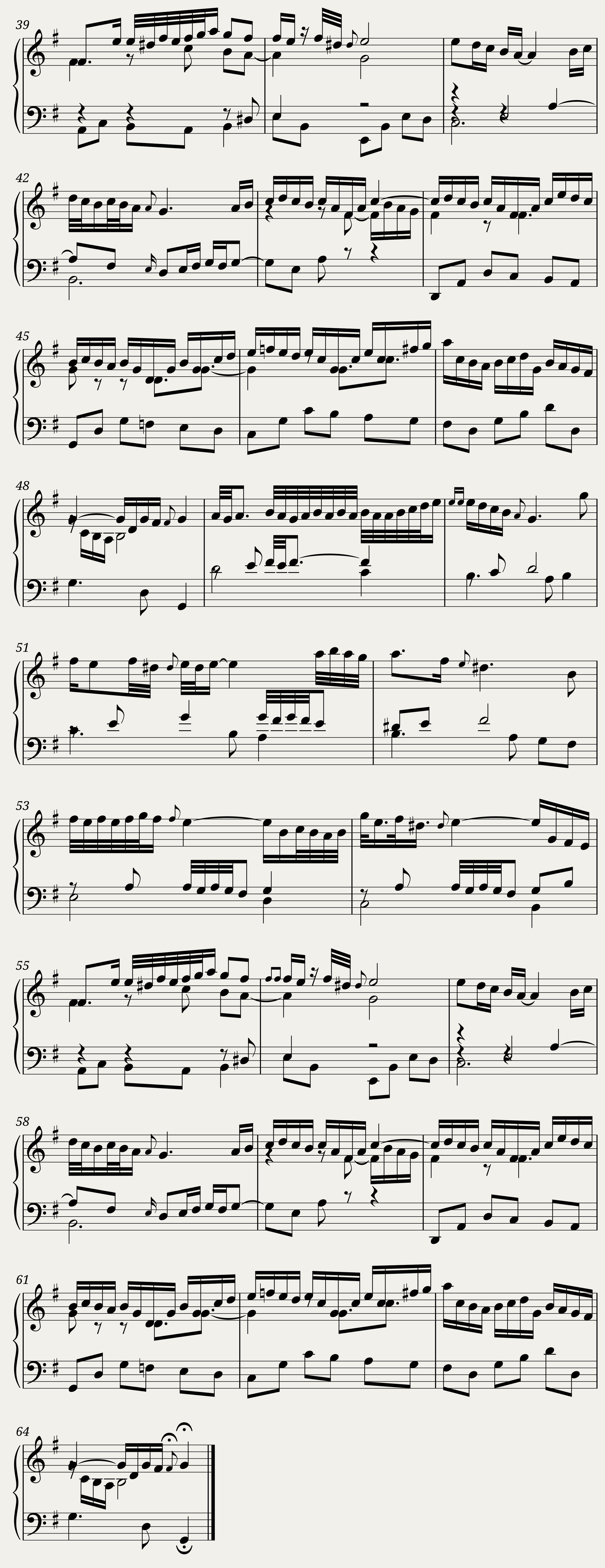 BWV 988 Goldberg Variations: Aria da Capo — 3/3