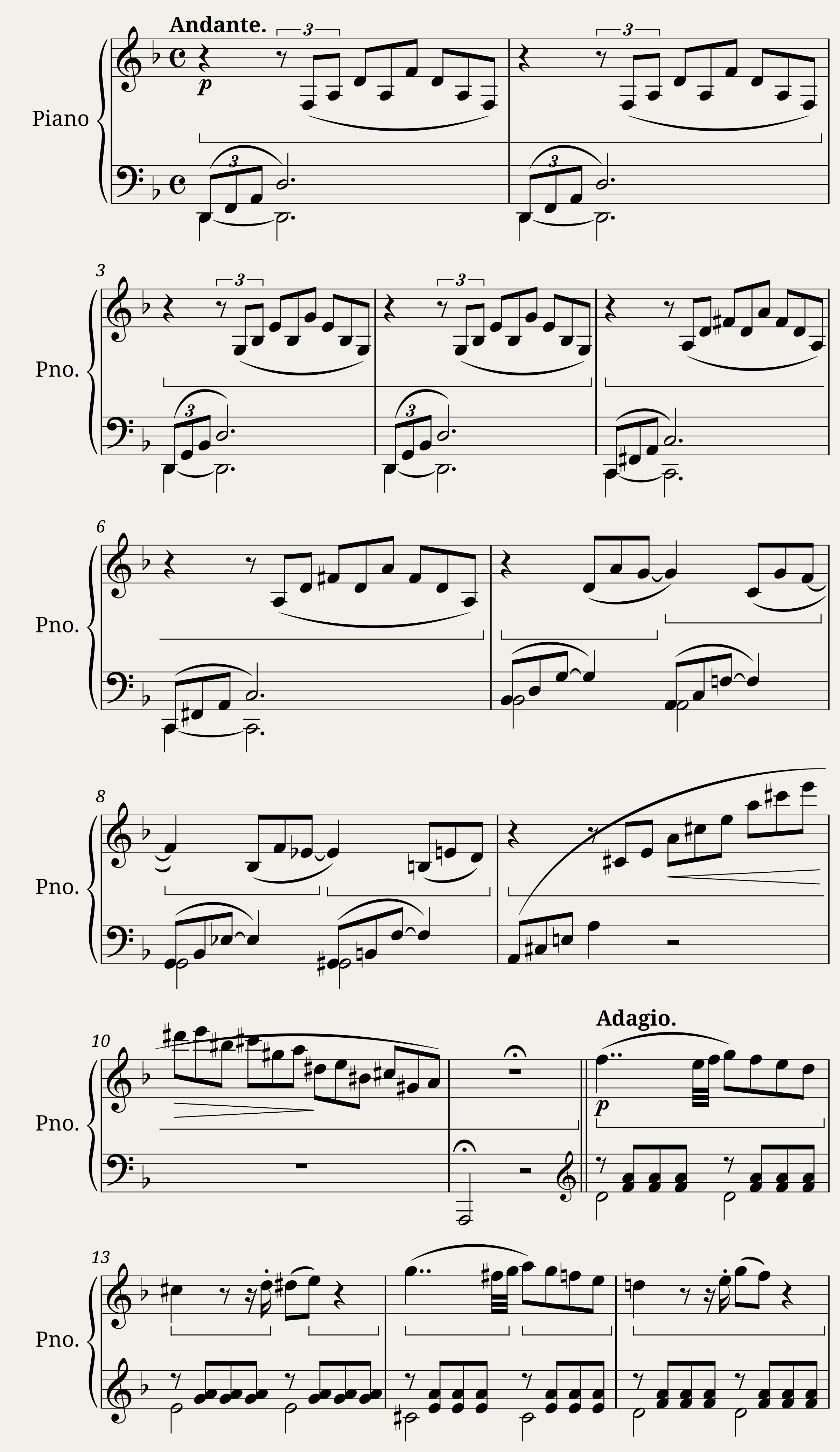 Mozart Fantasy in D minor K397 — 1/6