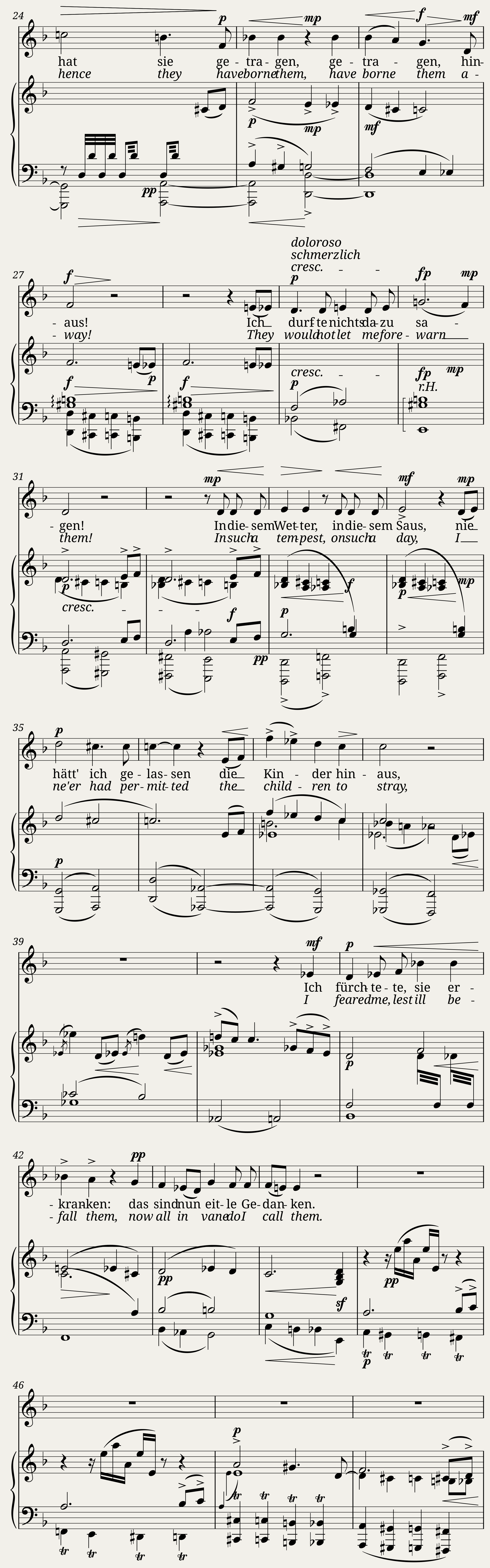 Mahler Gustav - Kindertotenlieder No.5 - In diesem Wetter — 2/6
