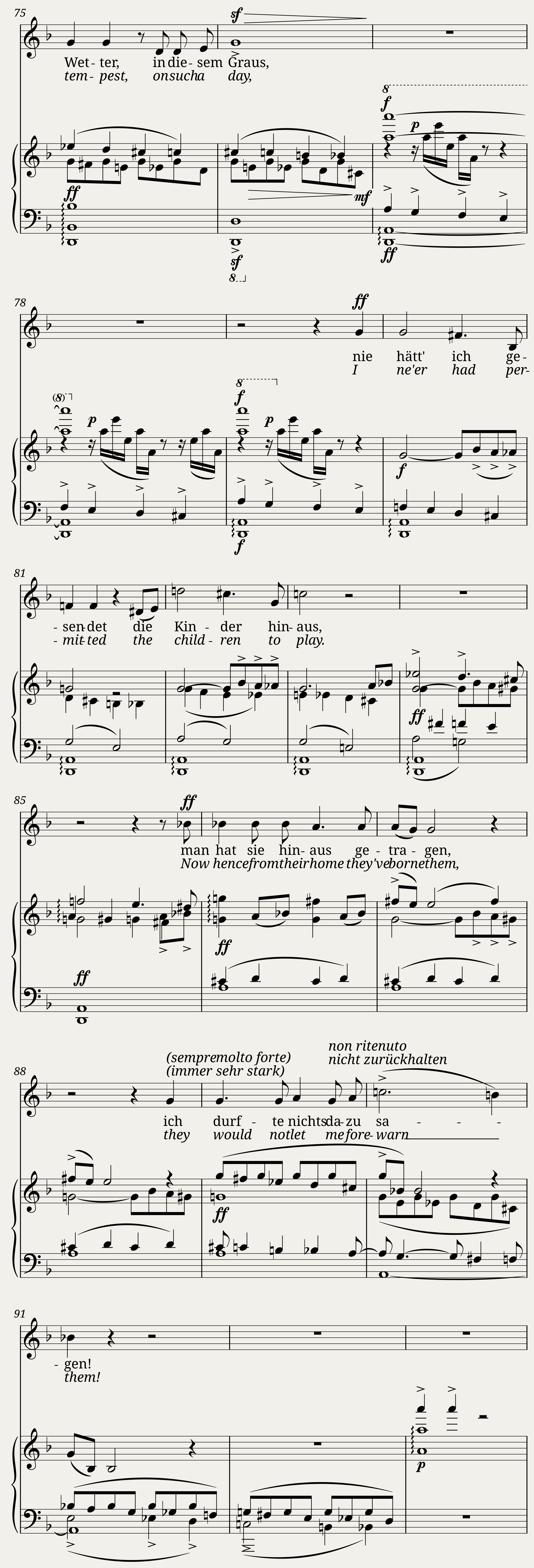 Mahler Gustav - Kindertotenlieder No.5 - In diesem Wetter — 4/6