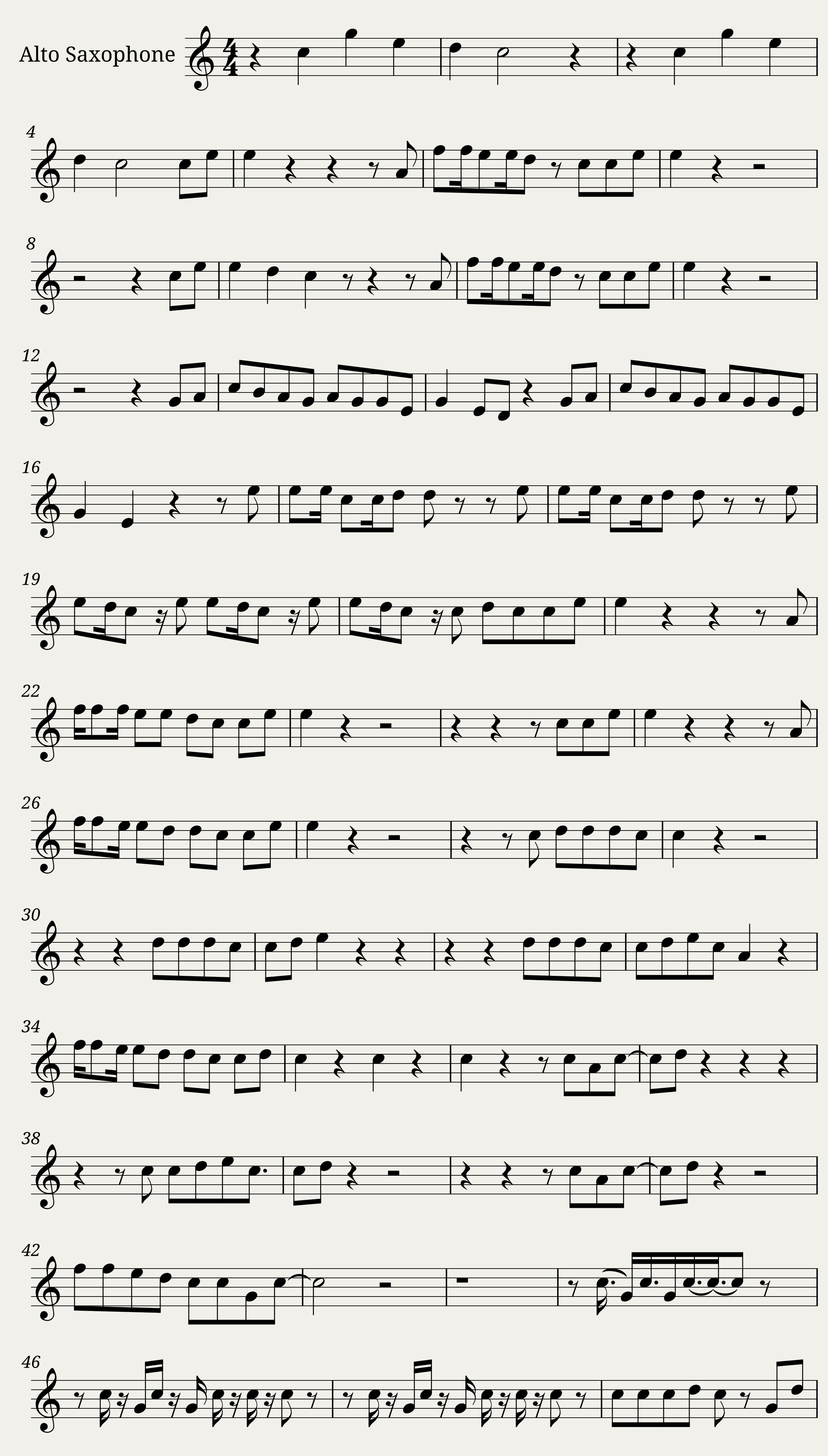 Am I Wrong Alto Saxophone — 1/2