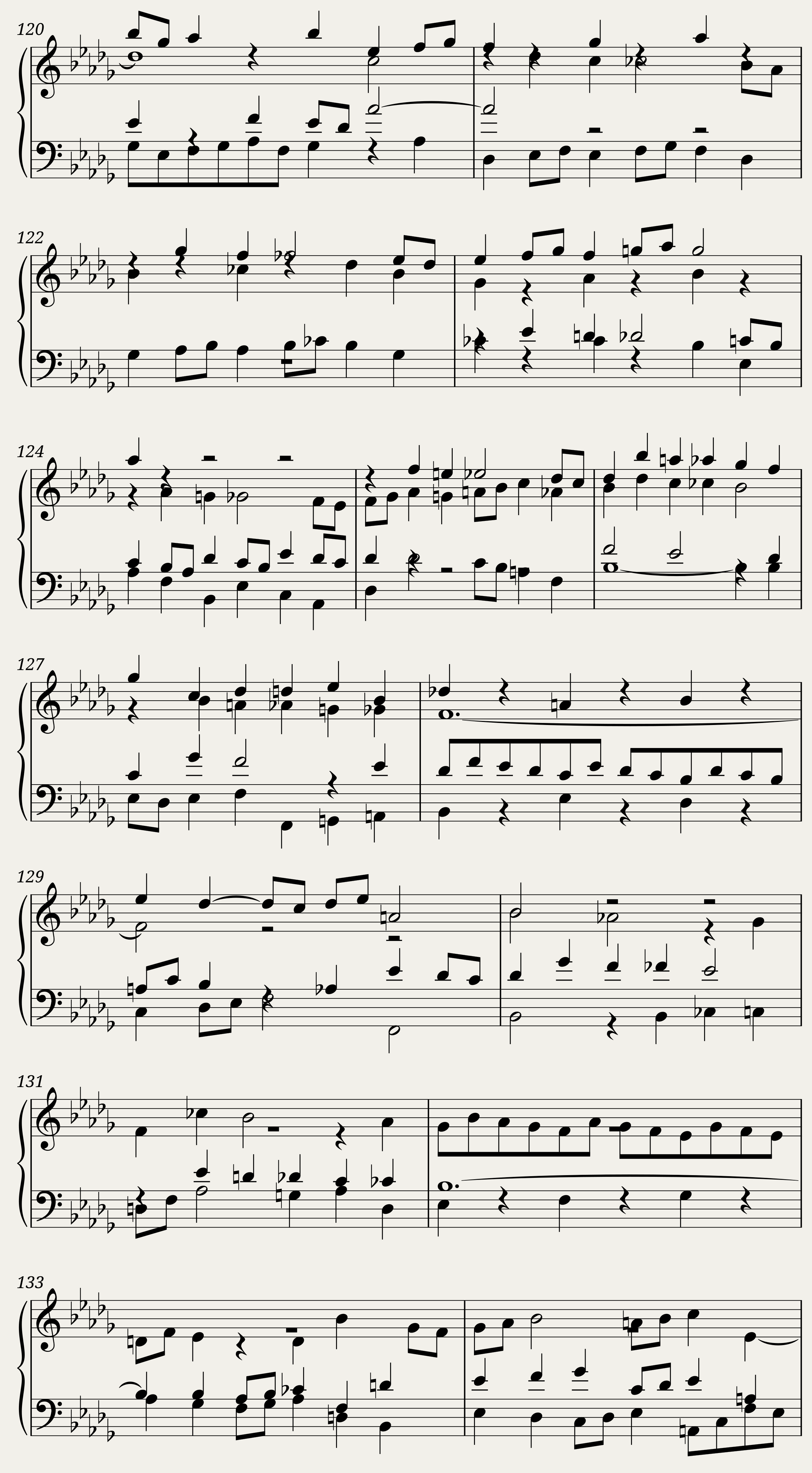 BWV 891 The Well-Tempered Clavier Part II Fuga XXII — 6/6