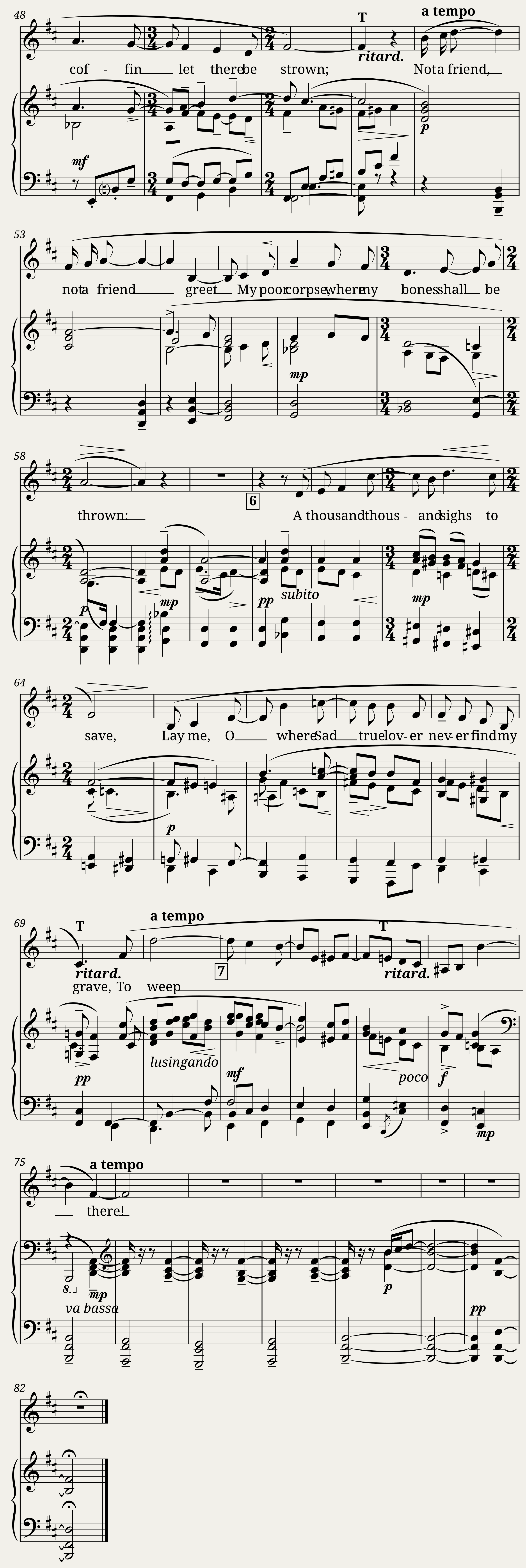 Come away come away death Gerald Finzi — 3/3