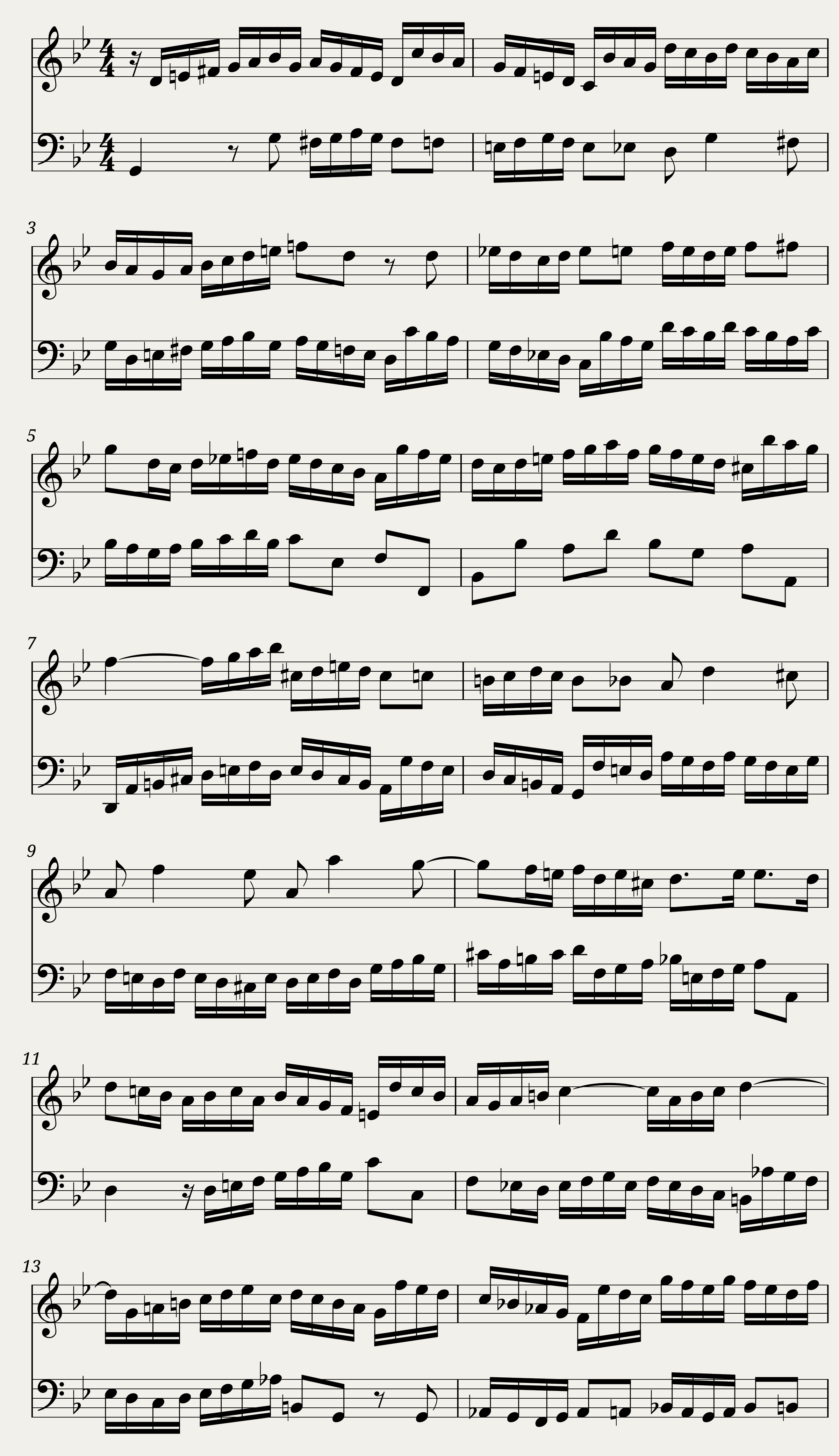 Johann Sebastian Bach - Inventio 11 — 1/2