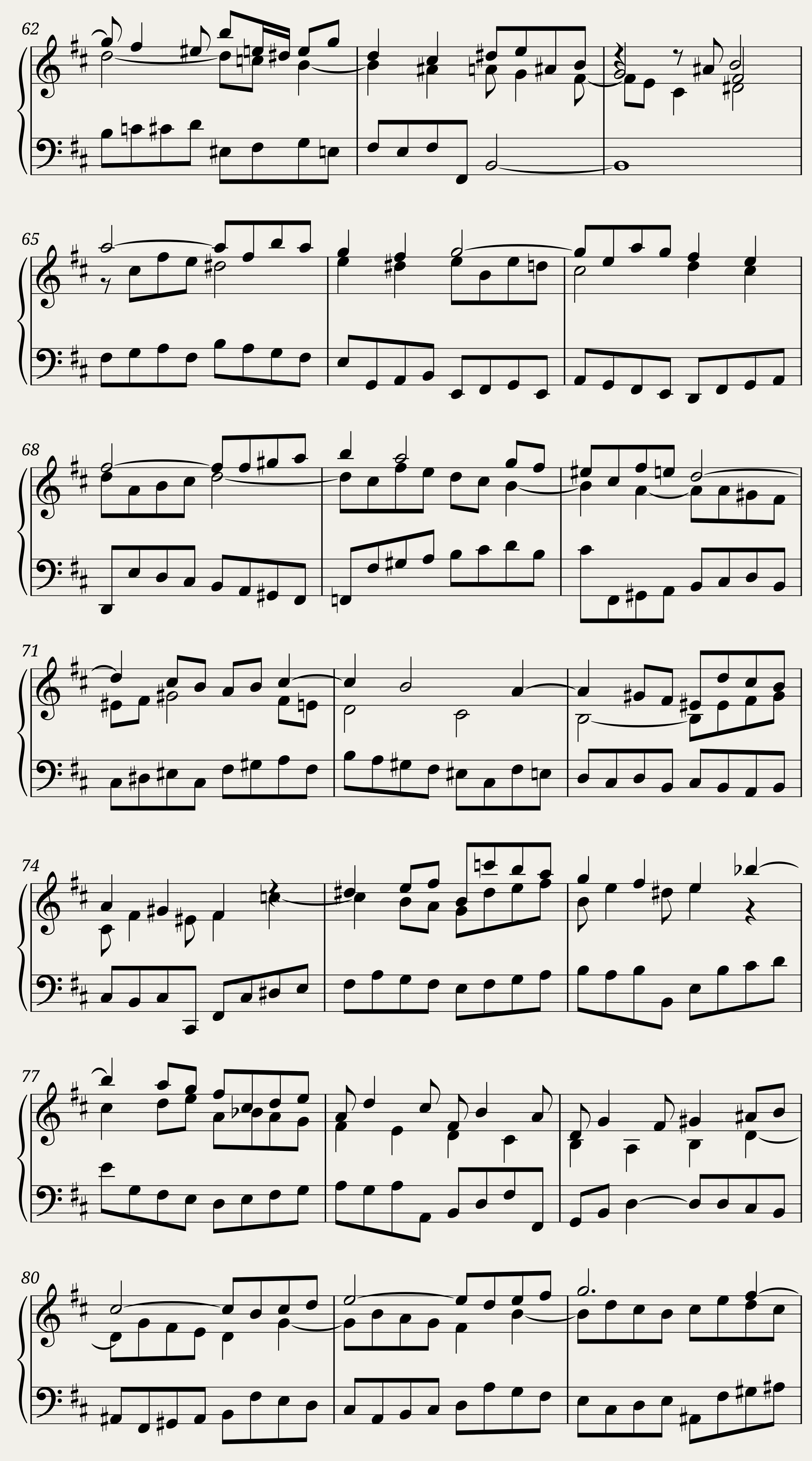 BWV 869: The Well-tempered Clavier Book I - XXIV (A = 415 Hz) — 4/9
