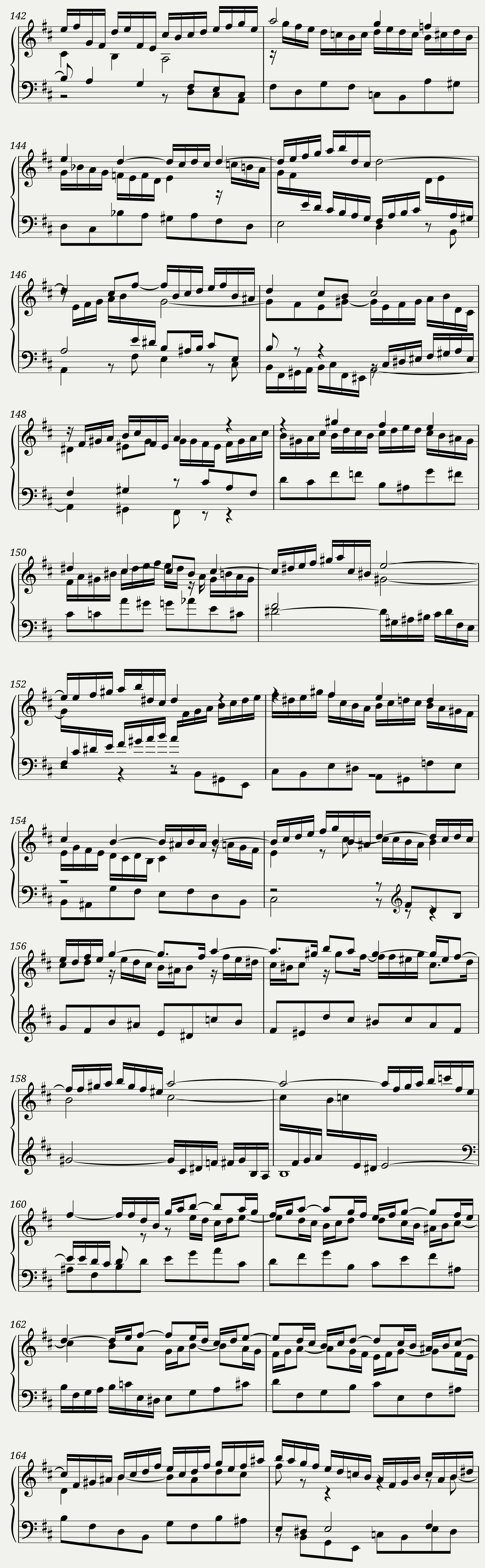BWV 869: The Well-tempered Clavier Book I - XXIV (A = 415 Hz) — 8/9