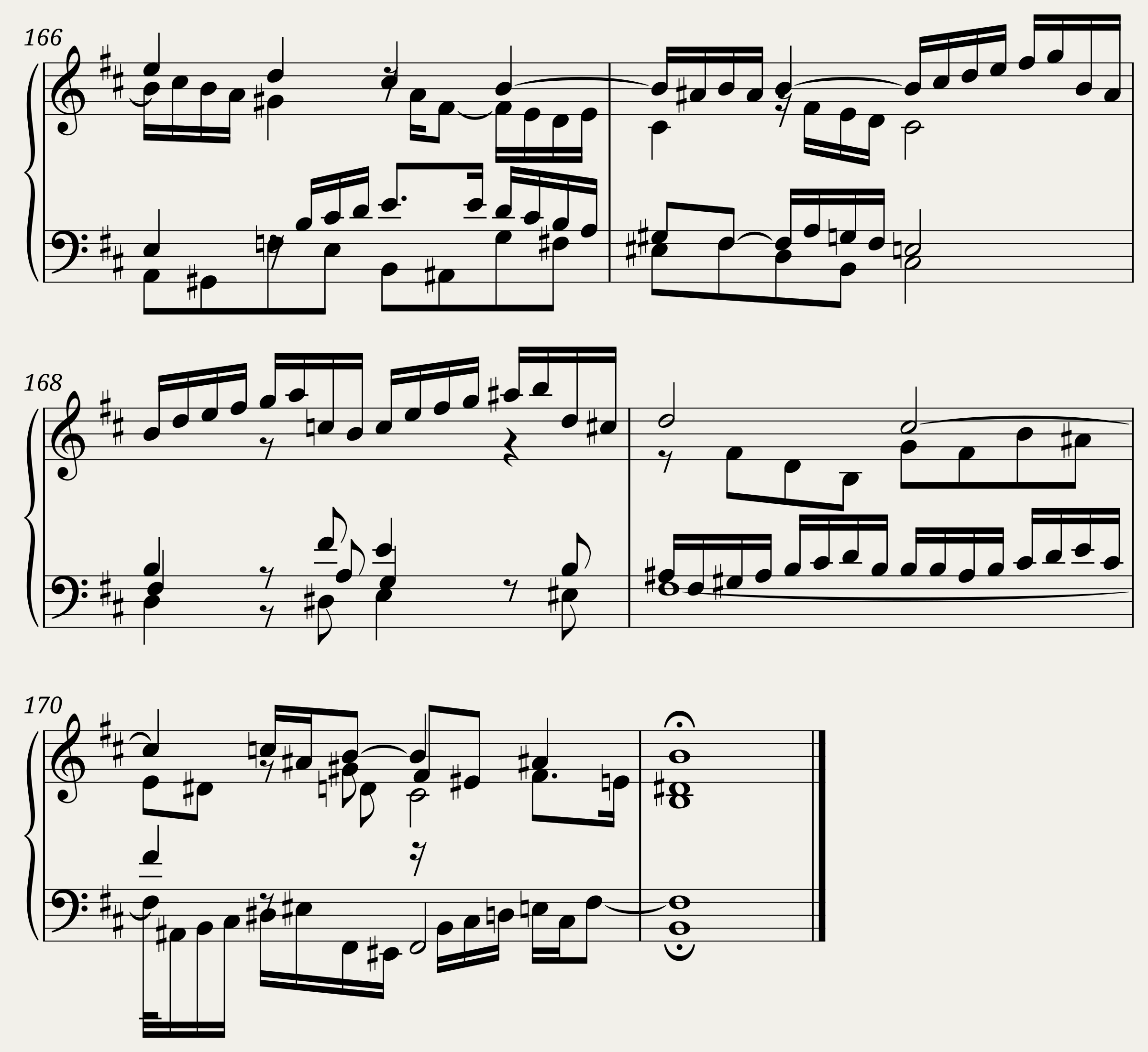 BWV 869: The Well-tempered Clavier Book I - XXIV (A = 415 Hz) — 9/9