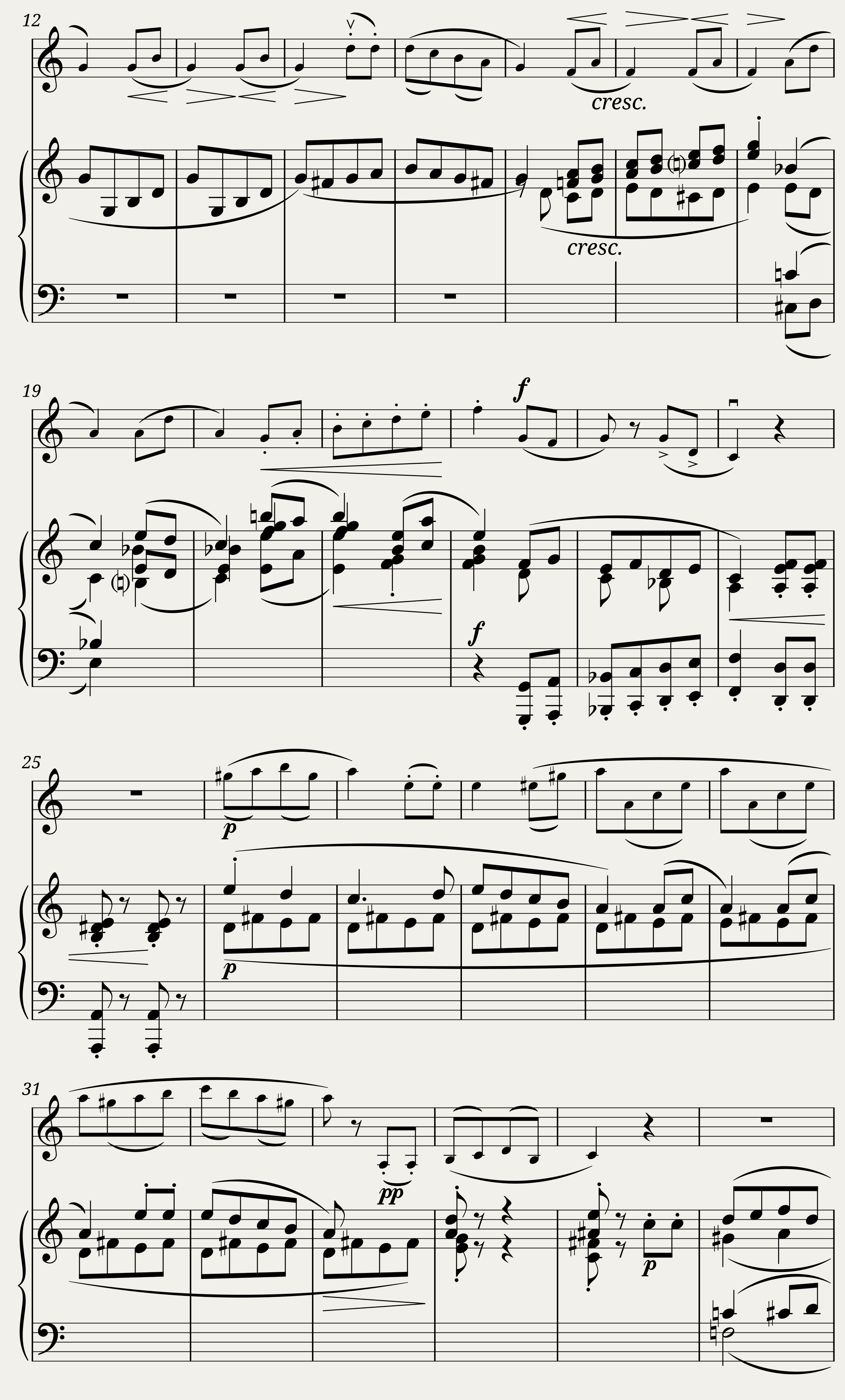 BWV 800: Sinfonia XIV (A = 415 Hz) — 2/2