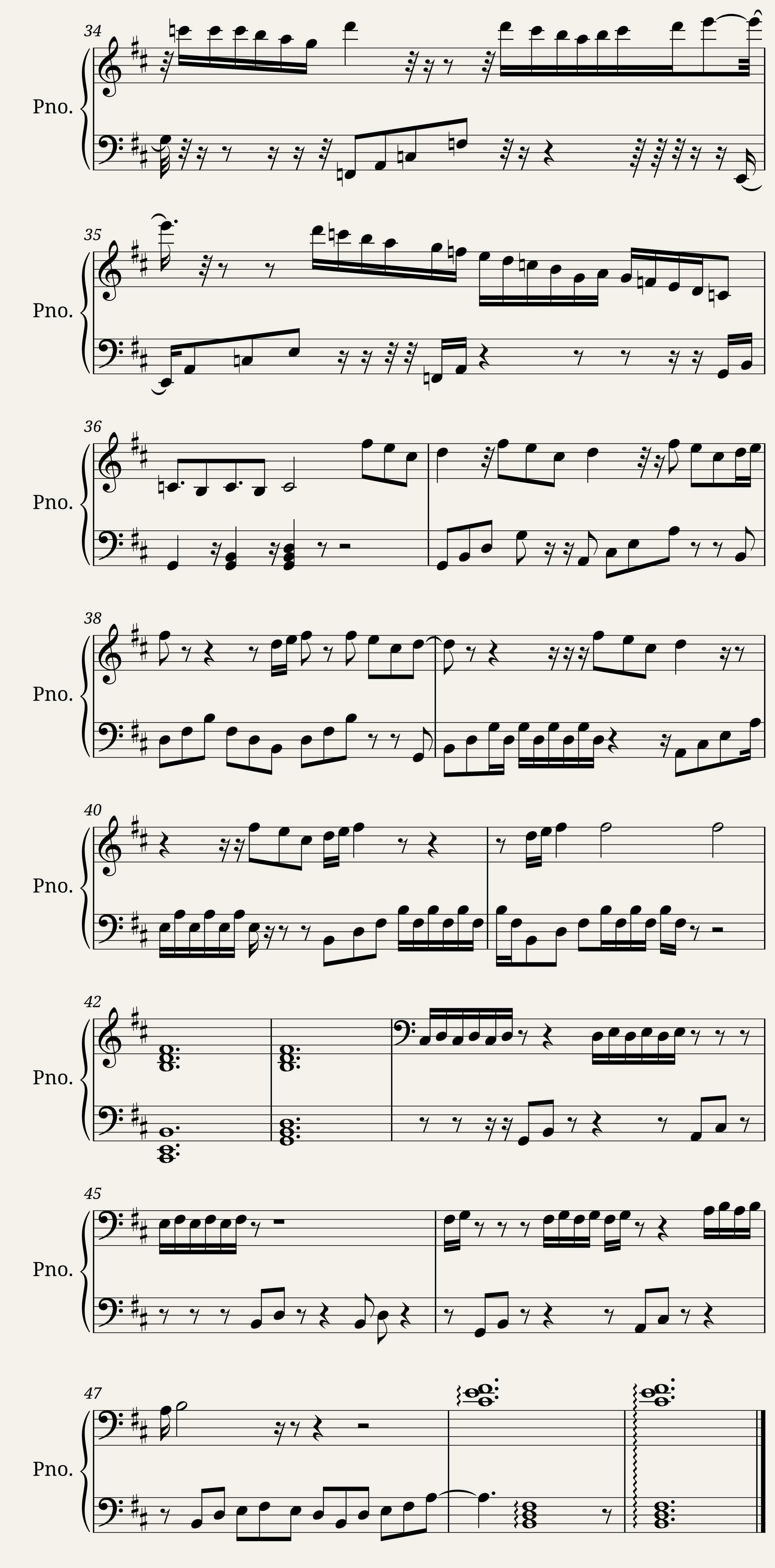 Piano Sonata No 4 Second Mvt:Le Proces — 4/4