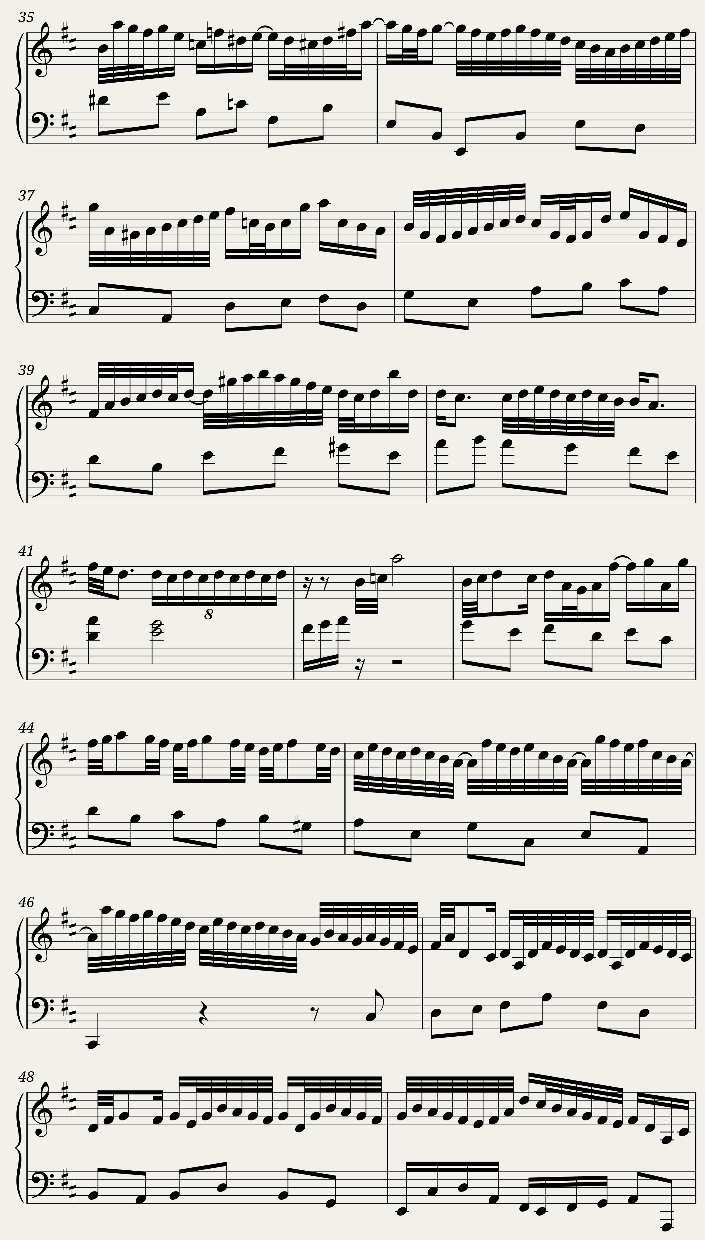 BWV 828 Partita IV Sarabande — 3/5