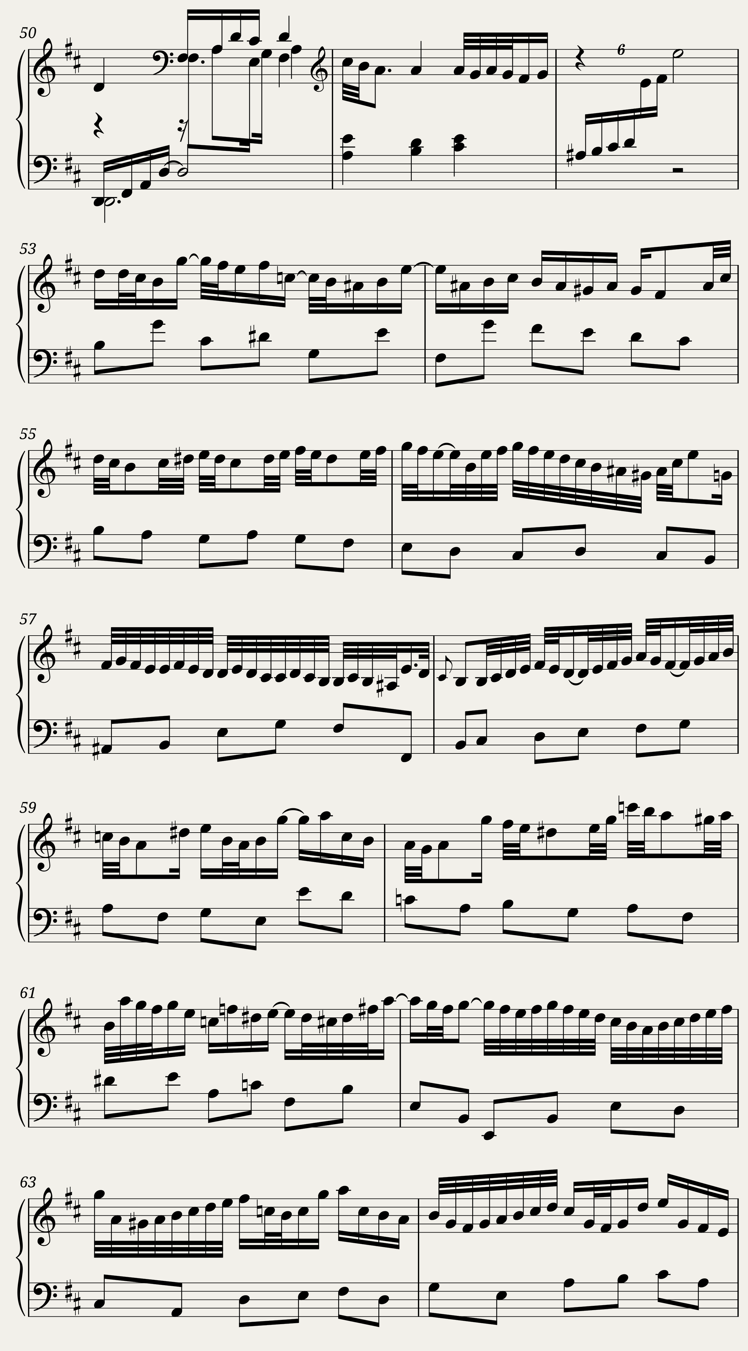 BWV 828 Partita IV Sarabande — 4/5