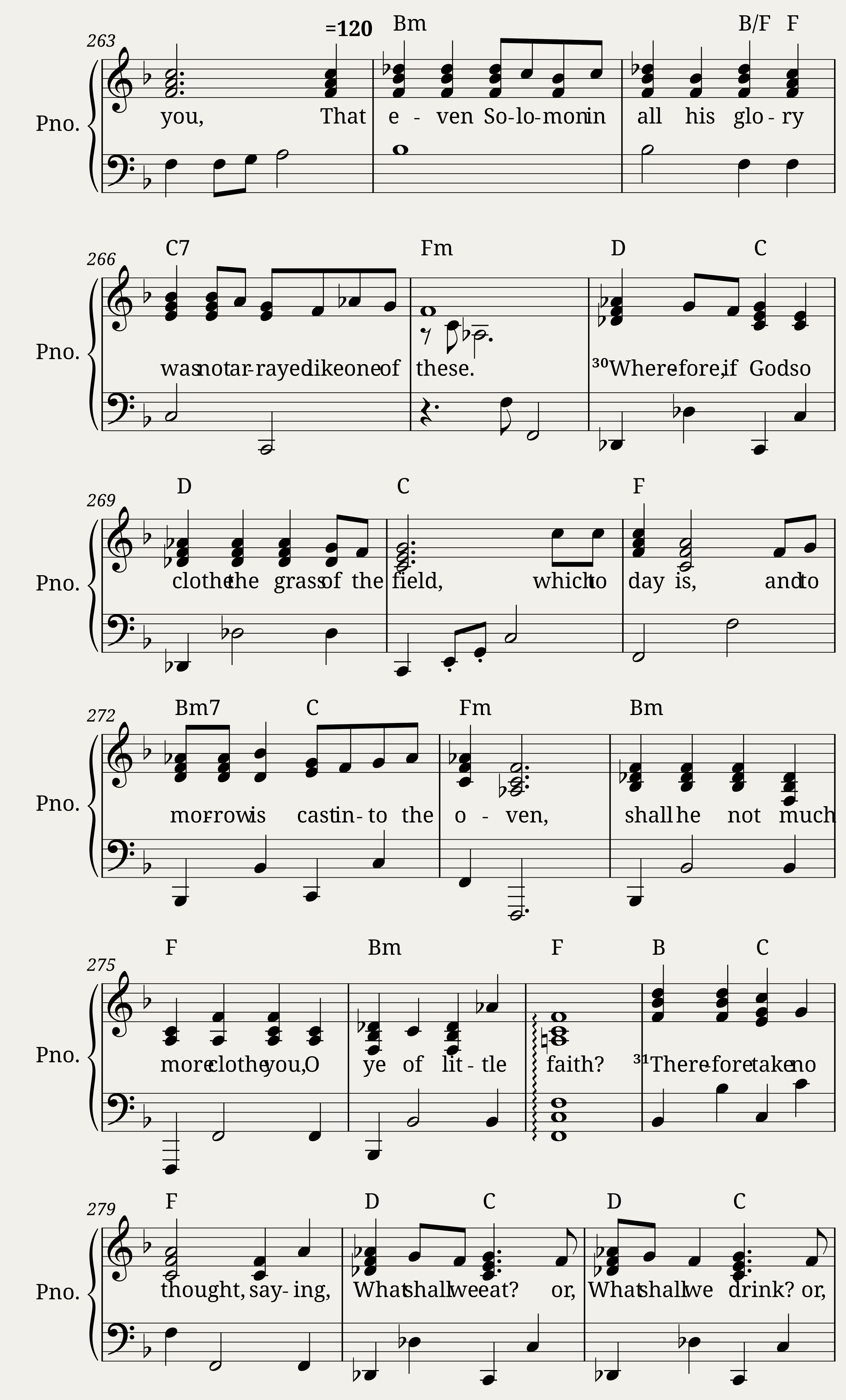 Matthew 6:1-34 Scripture Song — 10/11