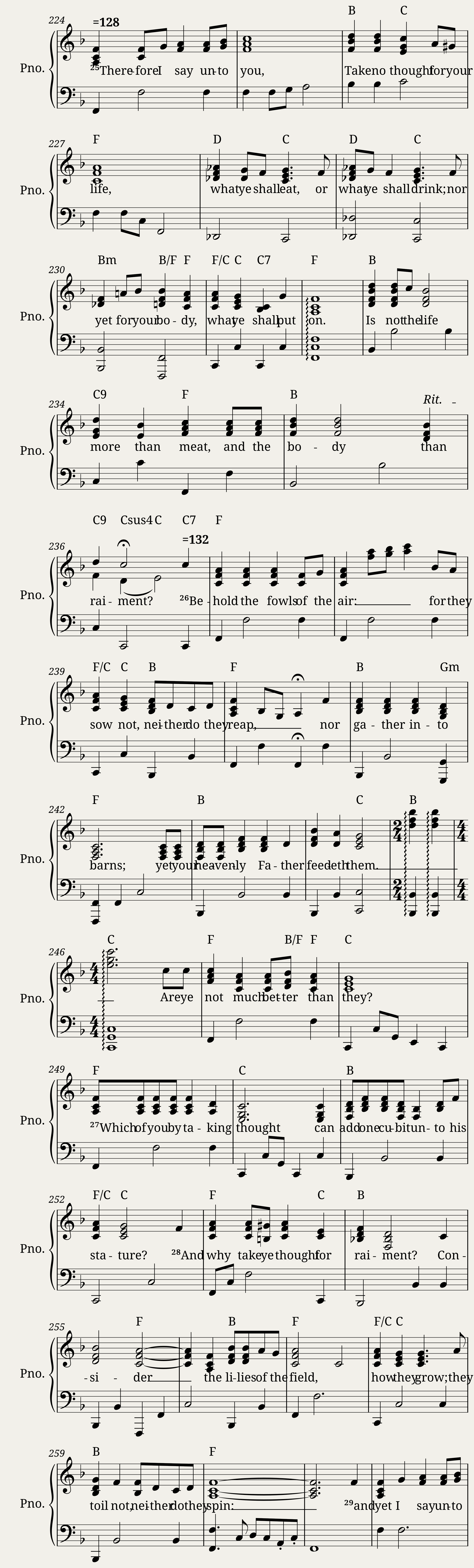 Matthew 6:1-34 Scripture Song — 9/11