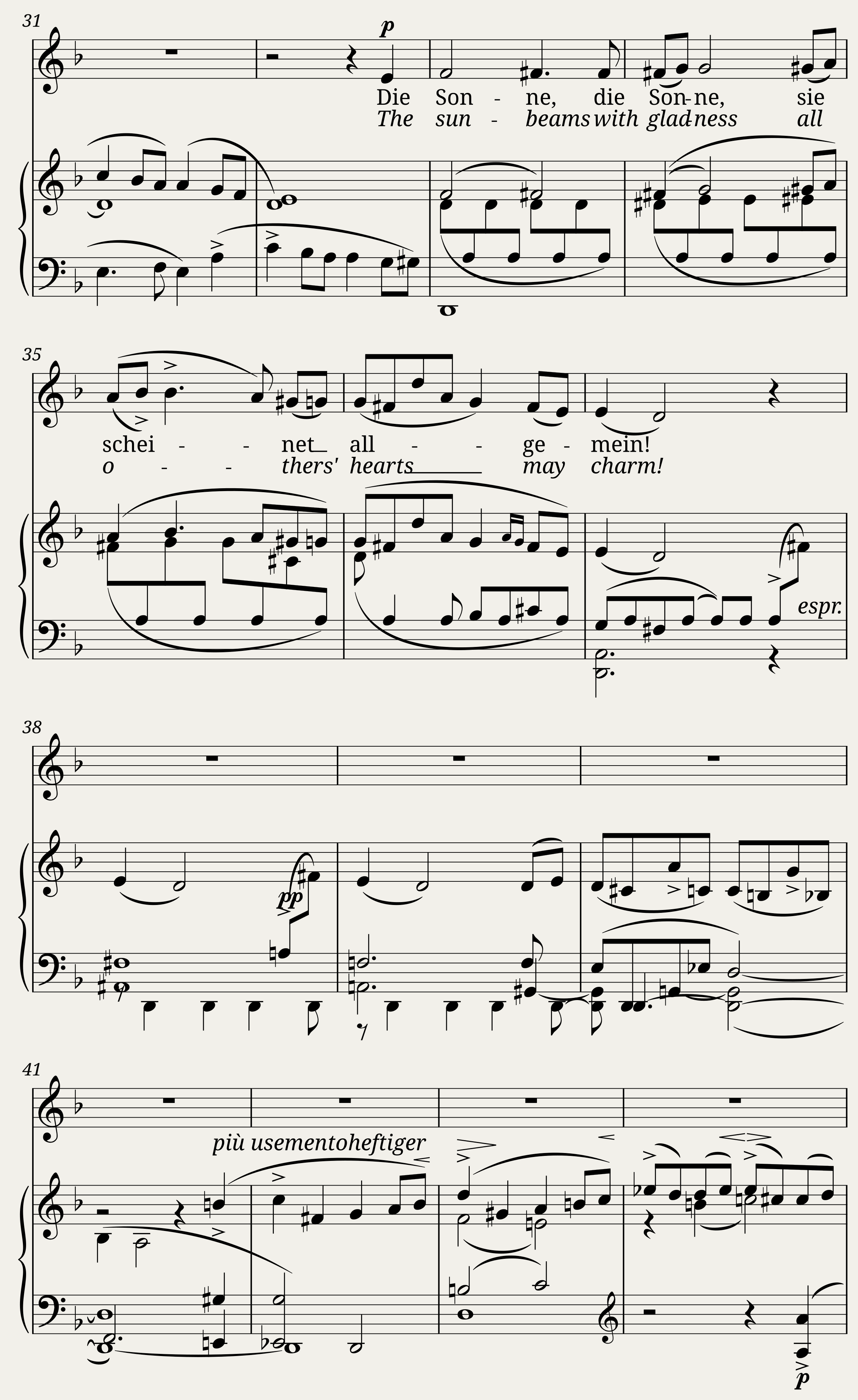 Mahler Gustav - Kindertotenlieder No.1 - Nun will die Sonn so hell aufgehn! — 2/4