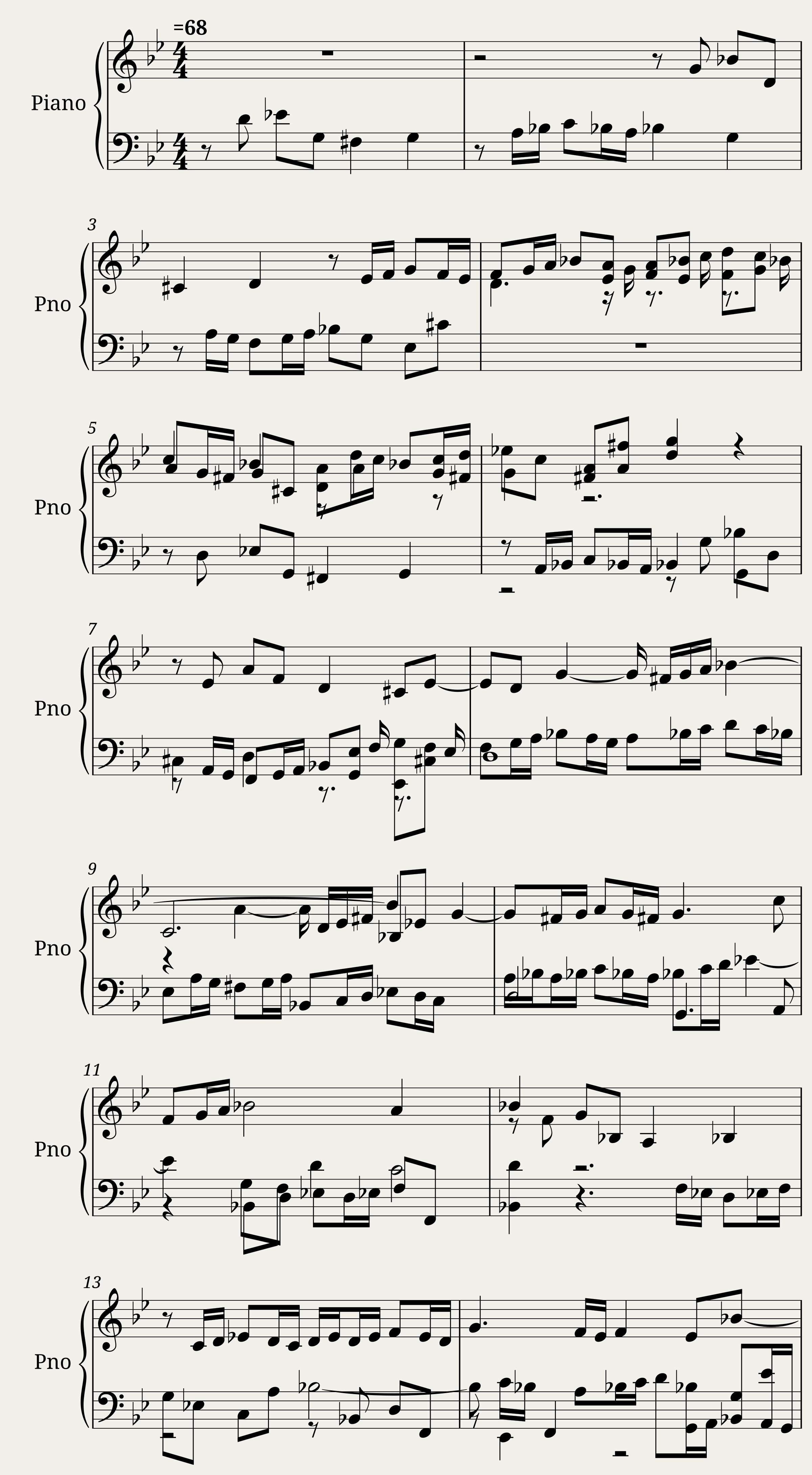 Das Wohltemperierte Clavier I, Fuga XVI — 1/3