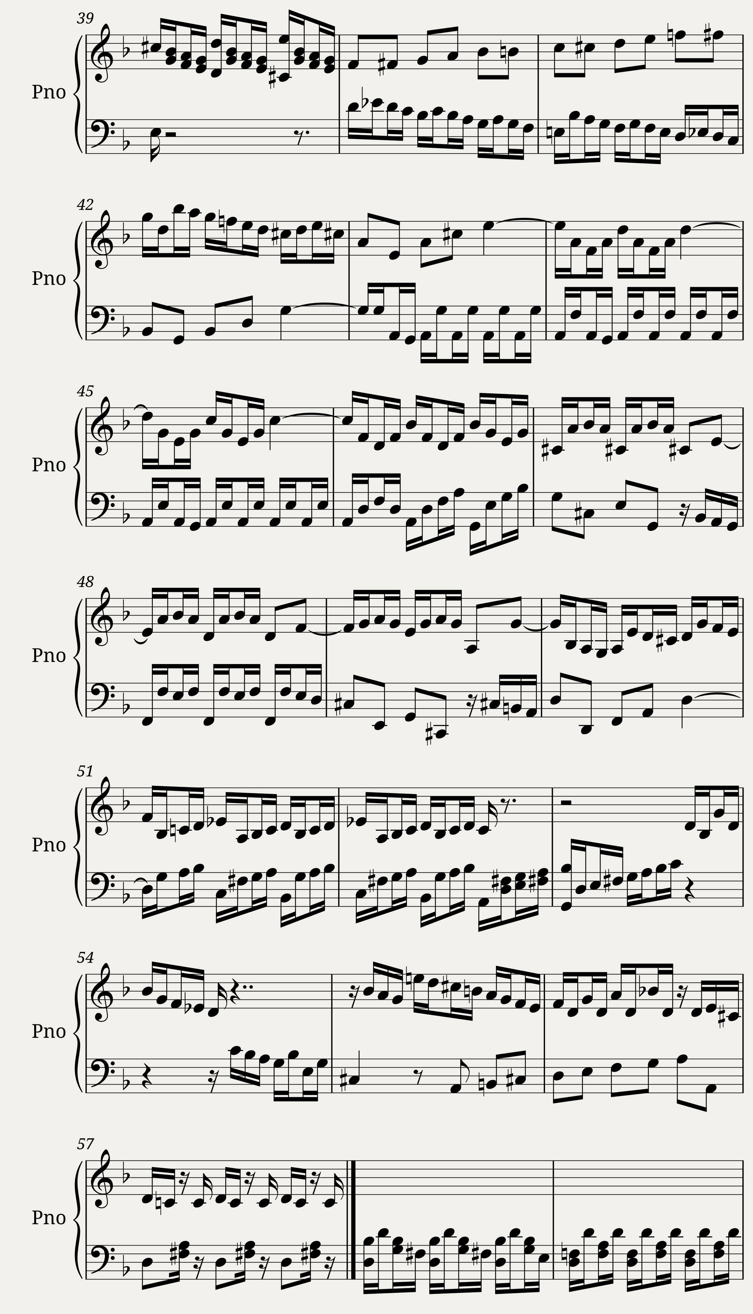 Das Wohltemperierte Clavier I, Fuga XVI — 3/3