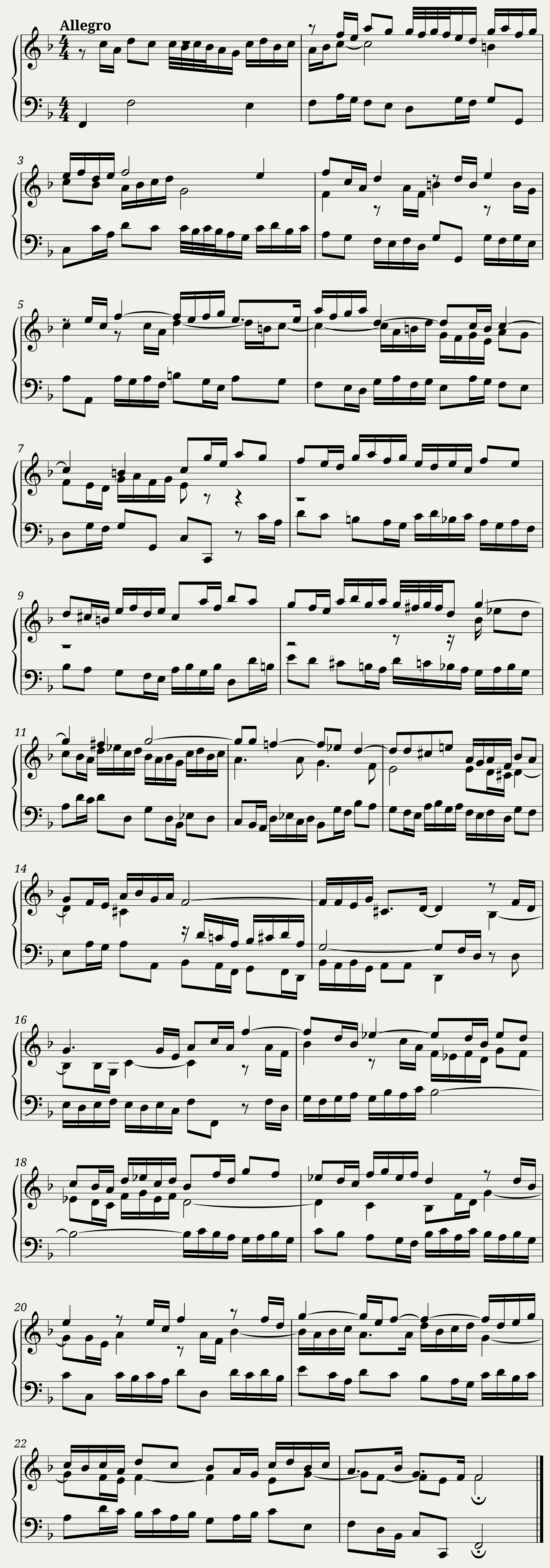 BWV 794 Sinfonia VIII