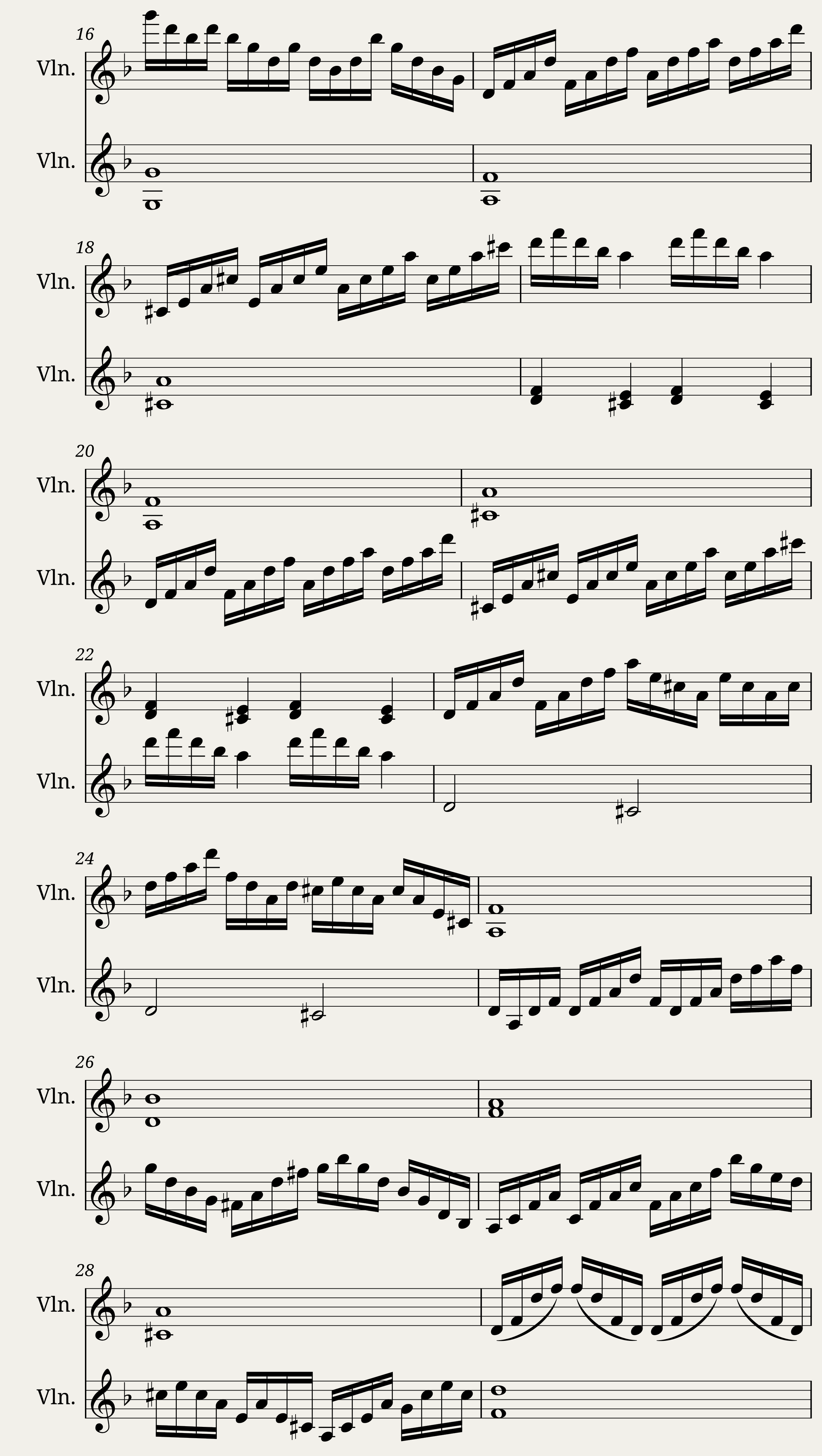 Prelude For 2 Violins — 2/3