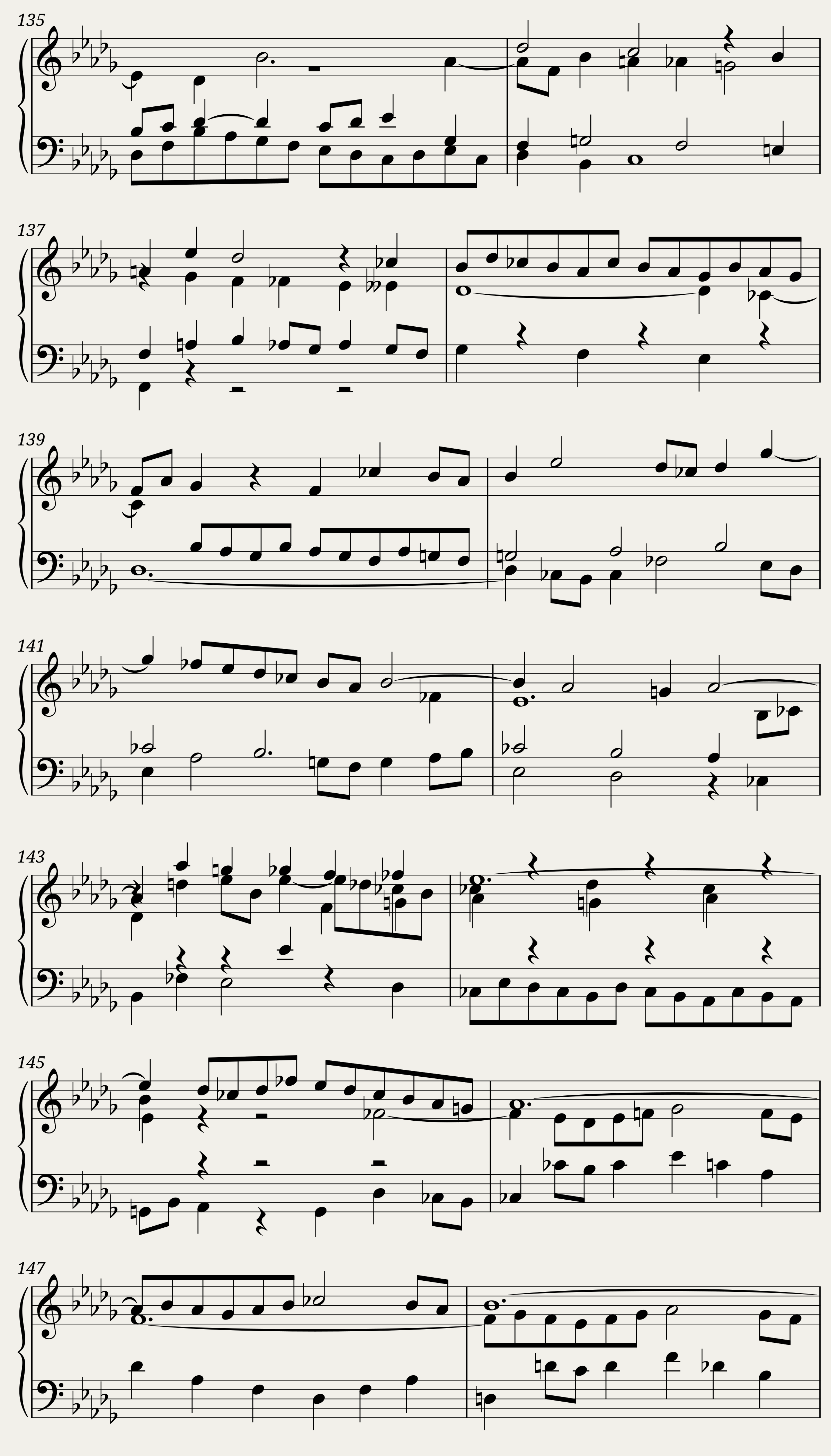 BWV 891: The Well-tempered Clavier Book II - XXII (A = 415 Hz) — 8/10
